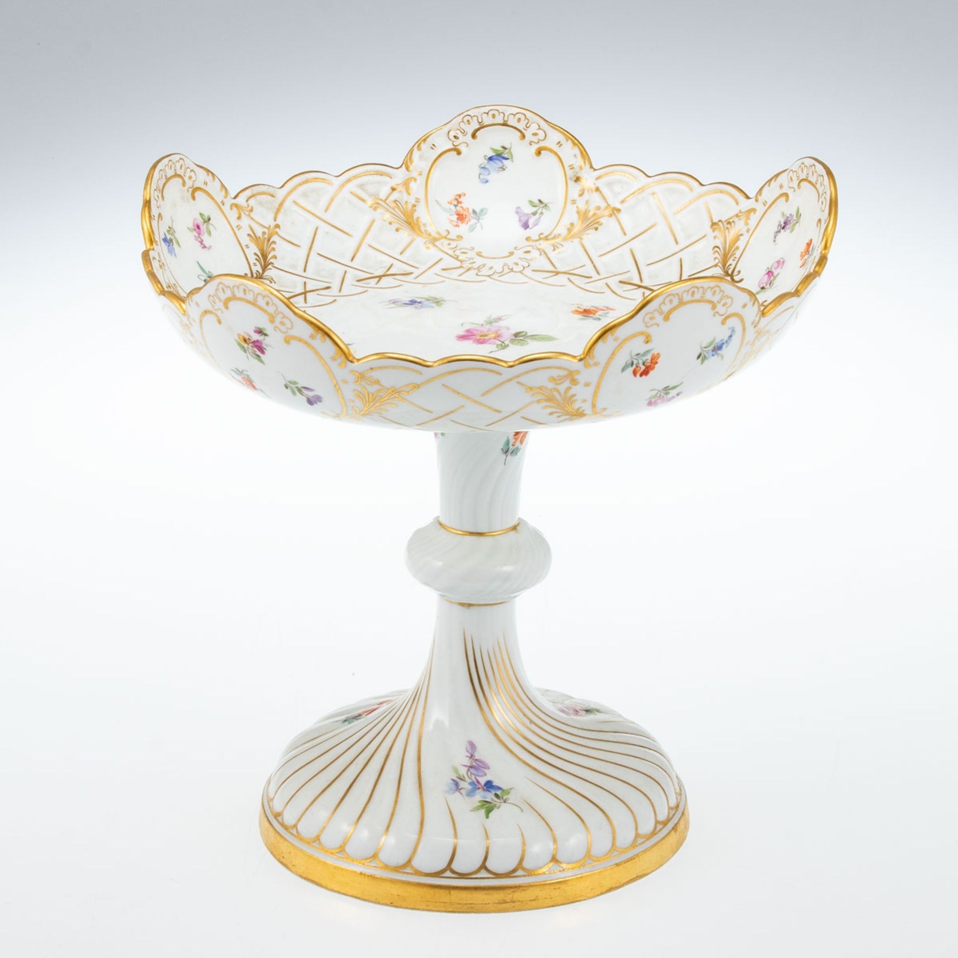 Tafelaufsatz Streublümchen. Meissen 1850-1924.