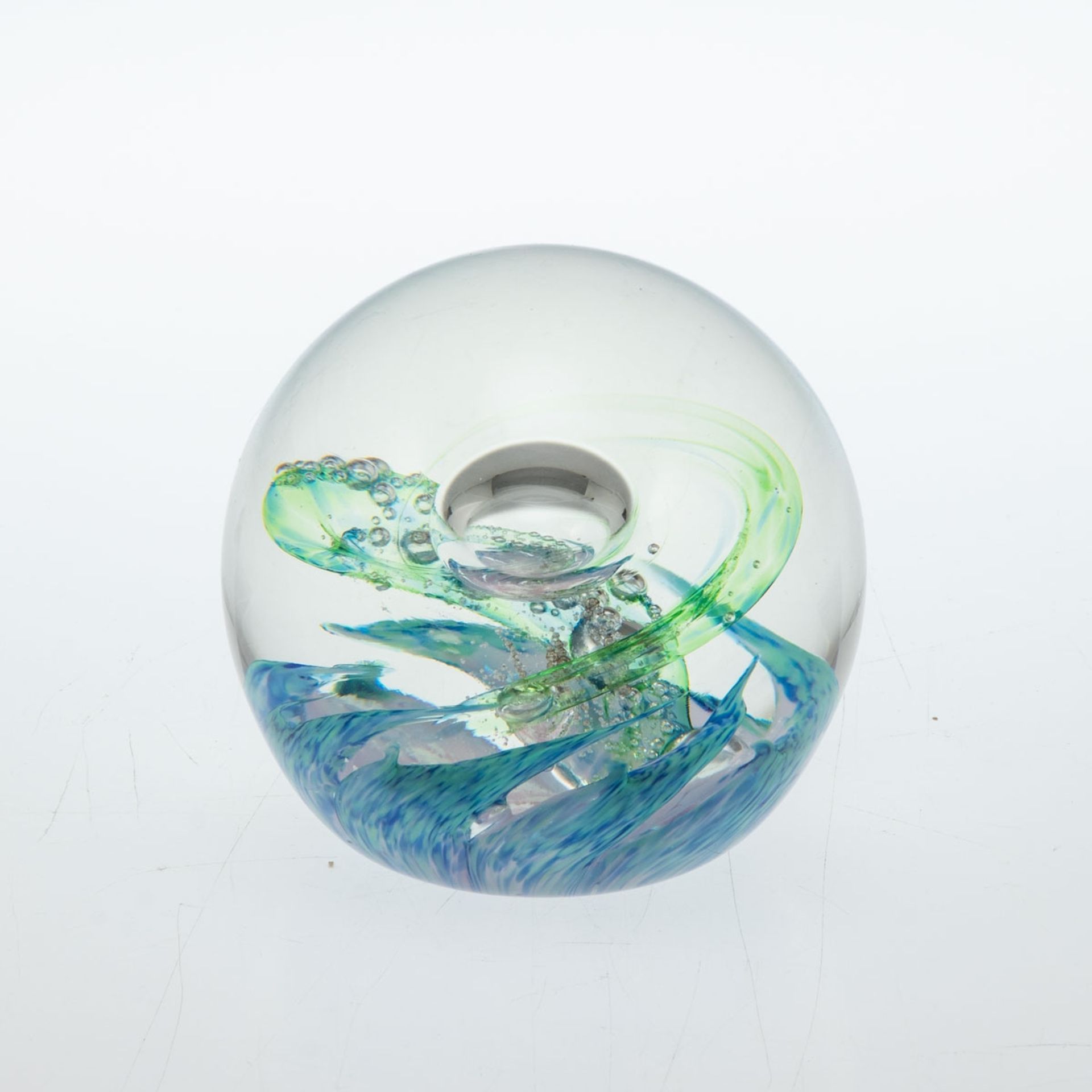 Paperweight Rainbows Selkrik Glass Schottland 2002.