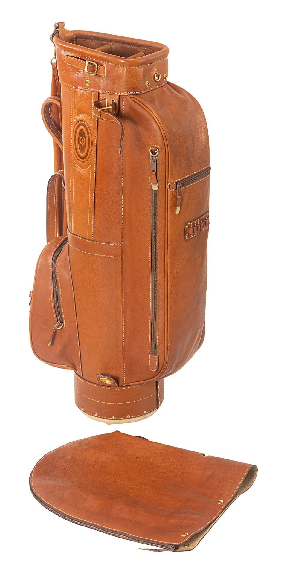 Pollini vintage leather golf bag - Image 4 of 4