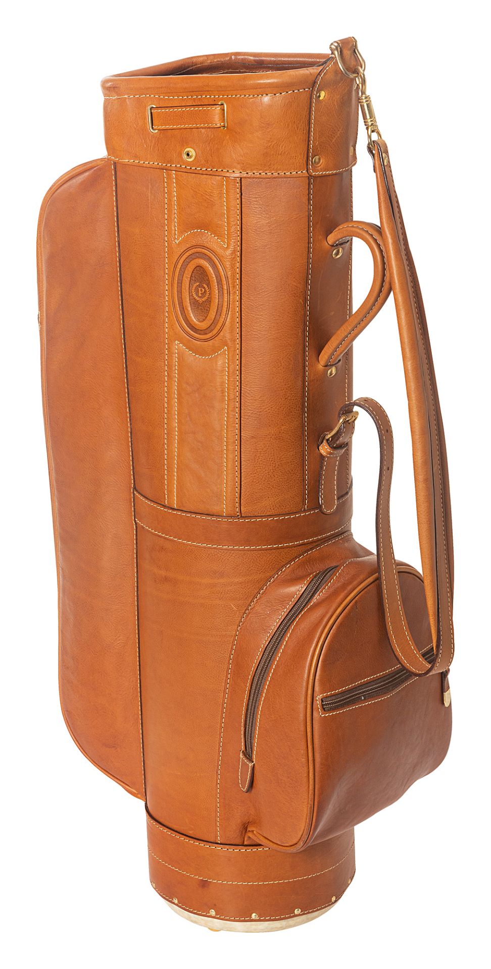 Pollini vintage leather golf bag - Image 2 of 4