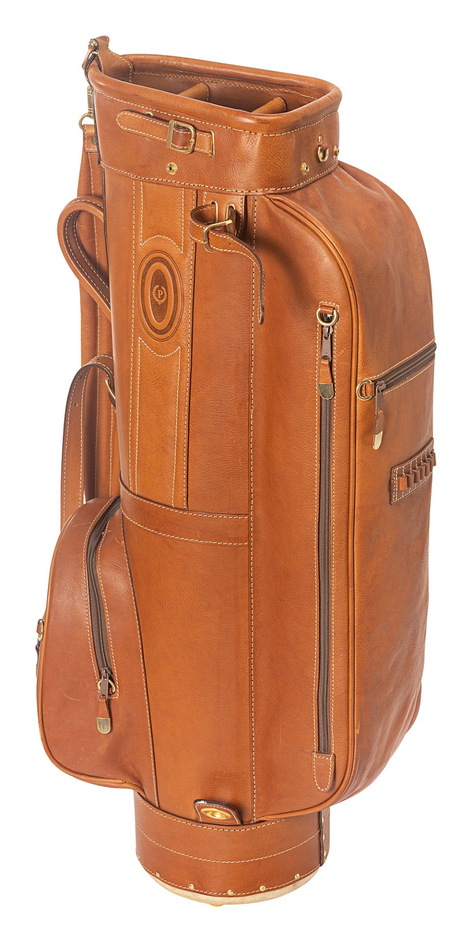 Pollini vintage leather golf bag