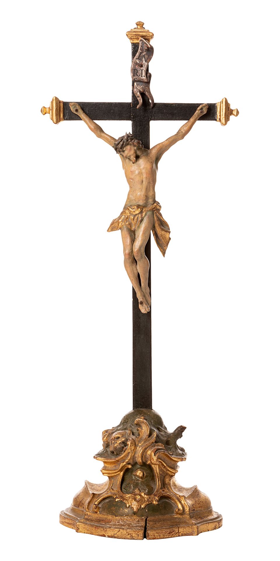 Crucifix with Rococo base