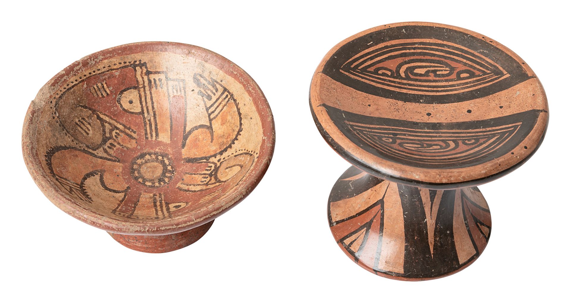 Two Gran Coclé pedestal bowls - Image 2 of 2