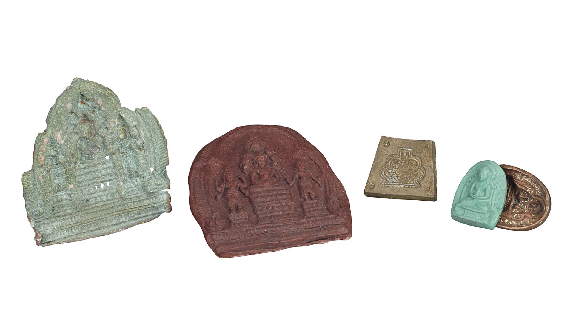 Collection of three Tsa Tsa imprint moulds