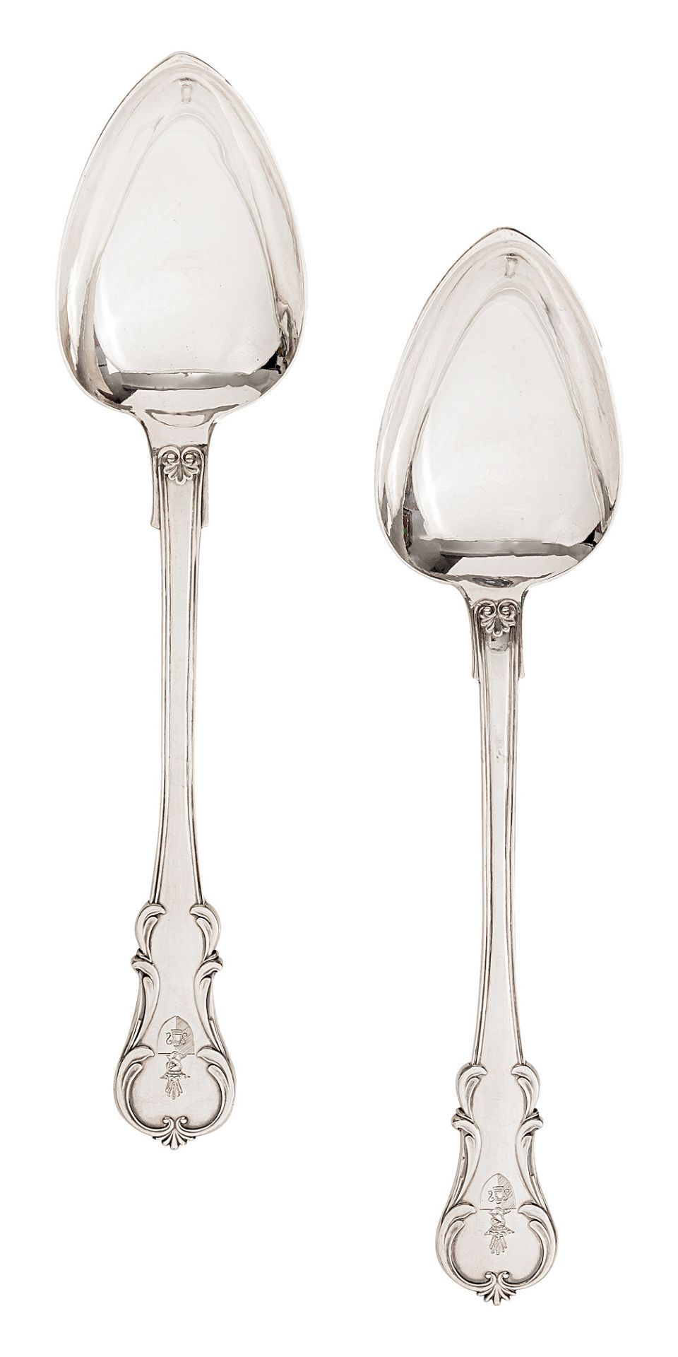 Two Russian serving spoons