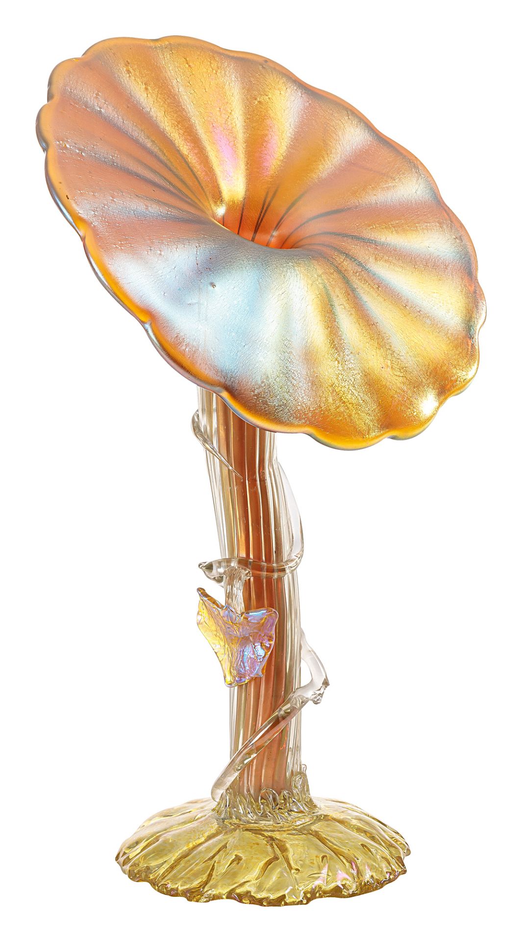 «Jack-in-the-Pulpit» vase with iridescent shimmer