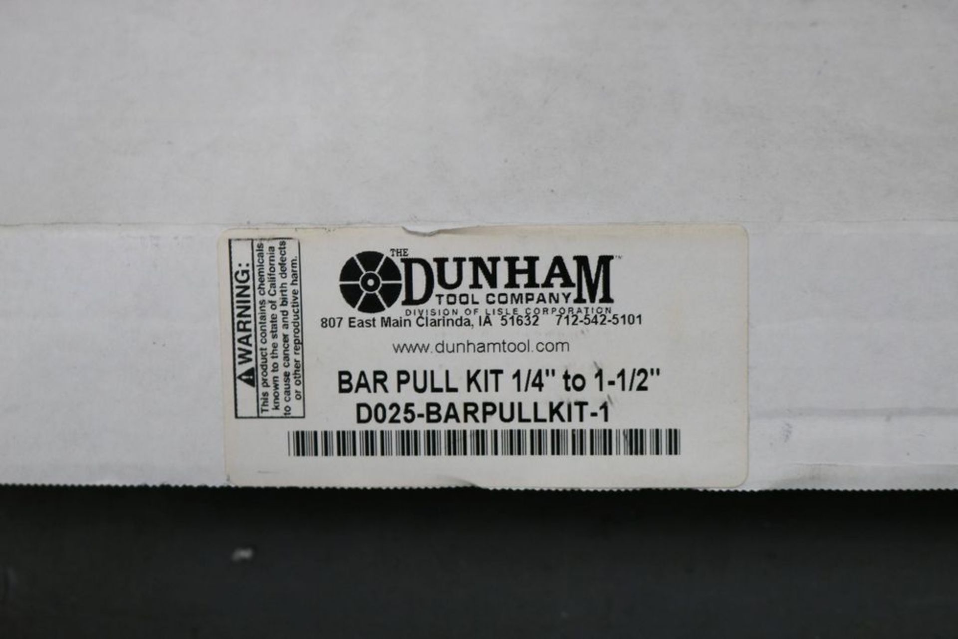 Dunham Bar Pull Kit 1/4" to 1 1/2" - Image 2 of 4