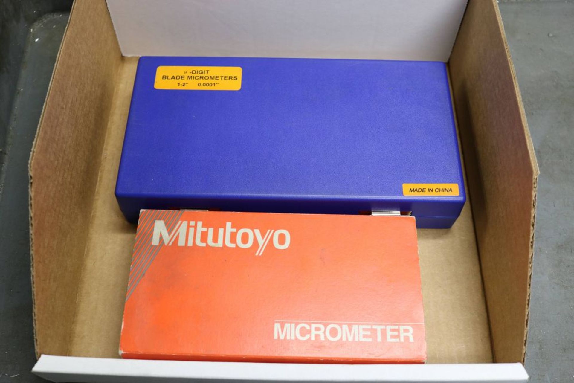 Mitutoyo Blade Micrometer 0 - 1" and Fowler Blade Micrometer 1" - 2"