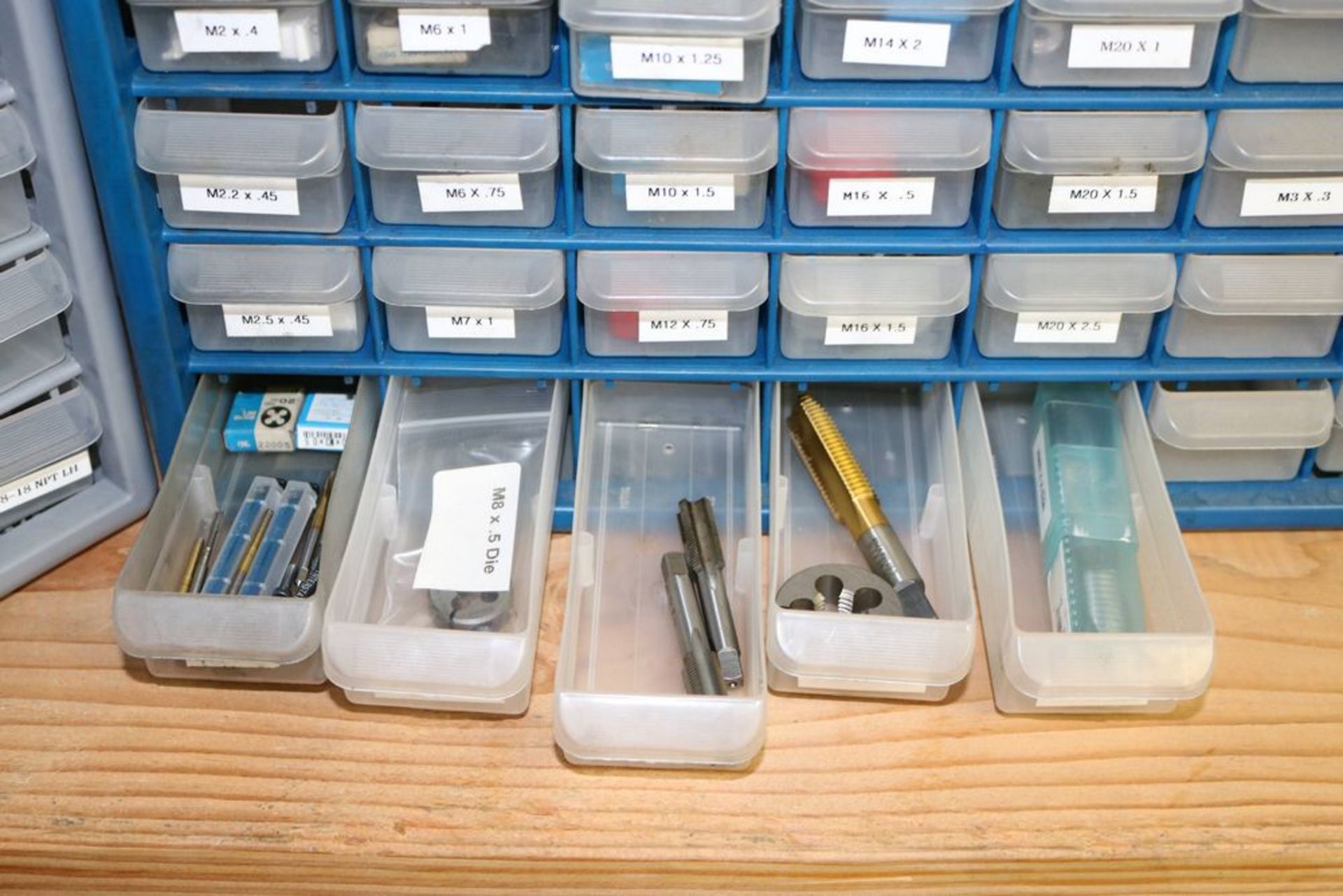 Tool Organizer with Metric Taps and Dies and Left Hand Taps and Dies - Image 12 of 12