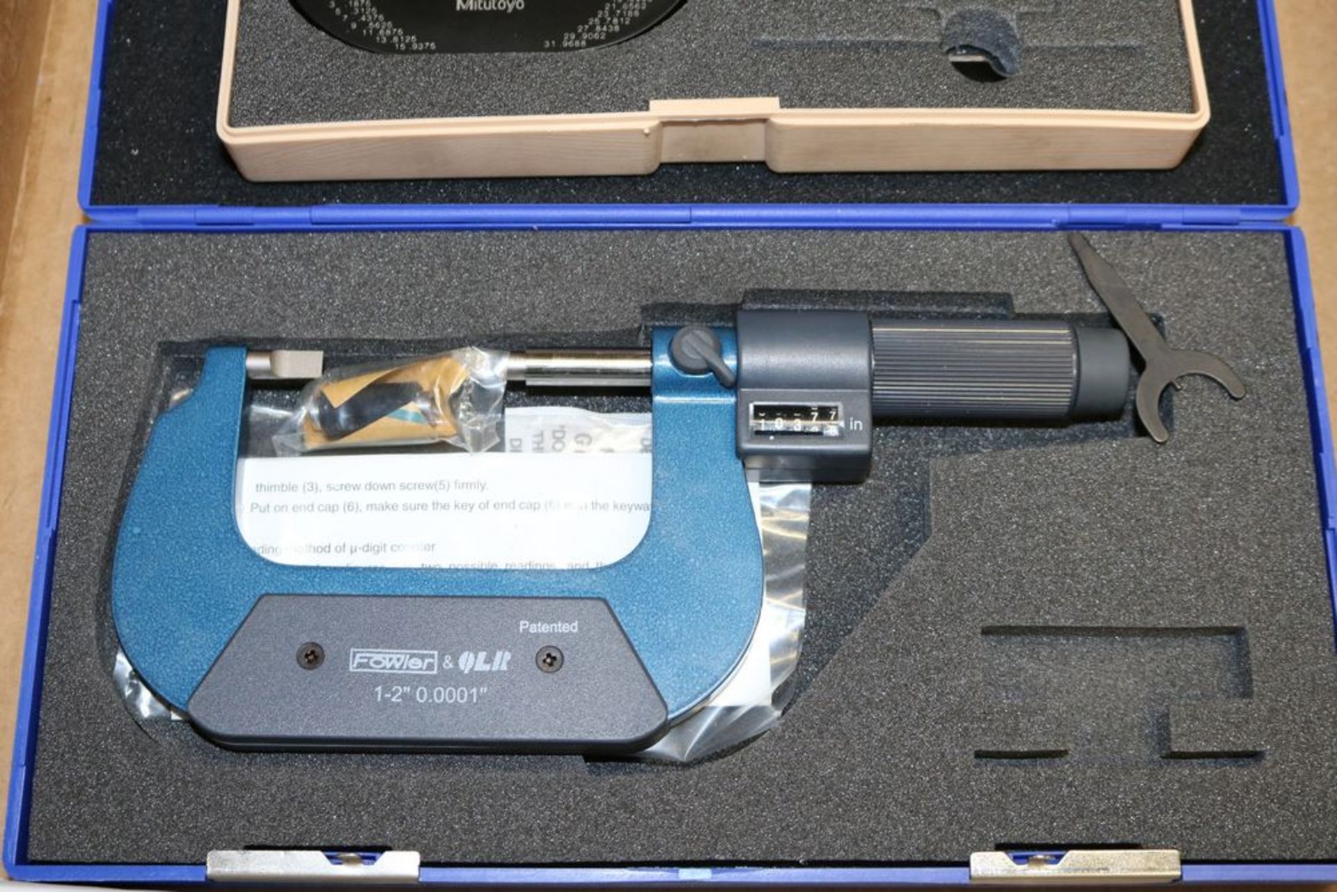 Mitutoyo Blade Micrometer 0 - 1" and Fowler Blade Micrometer 1" - 2" - Image 3 of 4