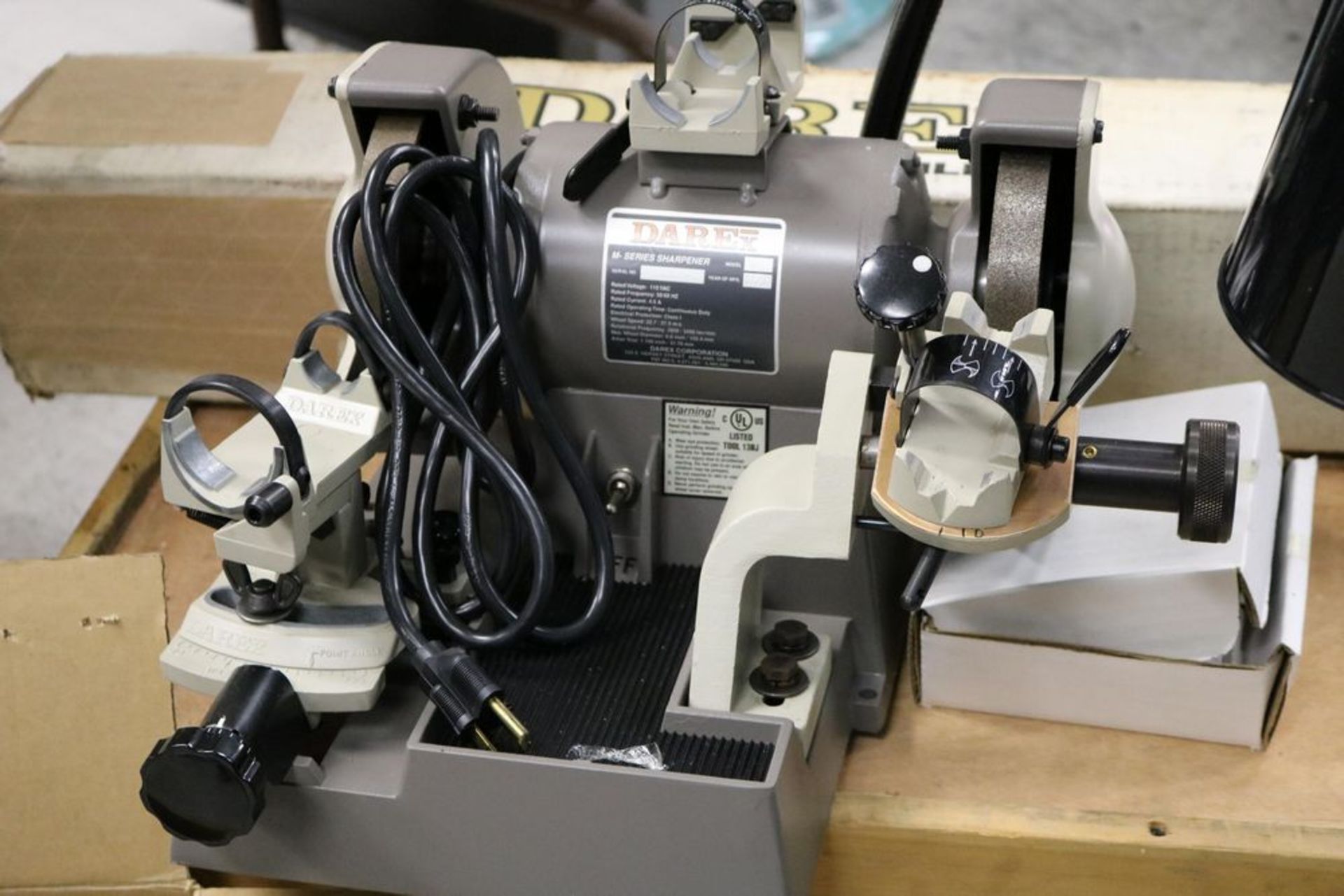 Like New Darex M-Series Precision Tool Sharpener with Accessories and Tool Holders. Also includes - Image 5 of 10