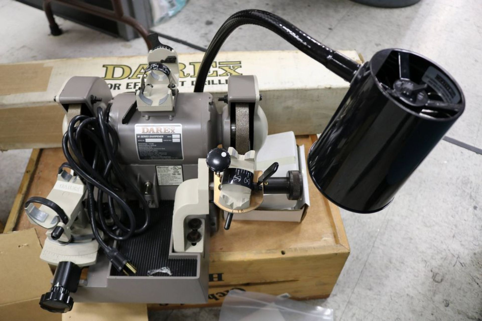 Like New Darex M-Series Precision Tool Sharpener with Accessories and Tool Holders. Also includes - Image 7 of 10