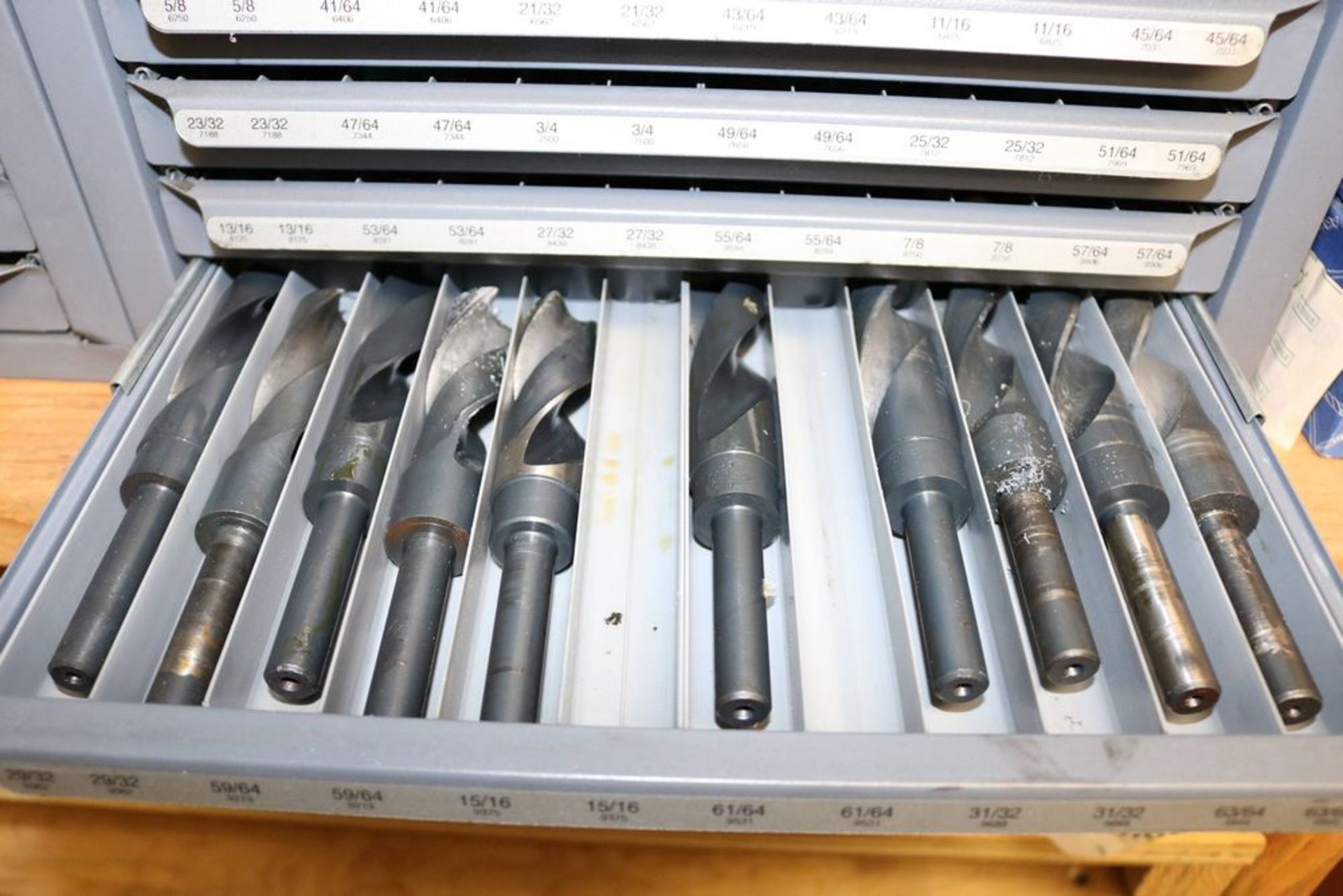 (4) Huot Organizers with Large Drills and HSS End Mills - Image 16 of 16