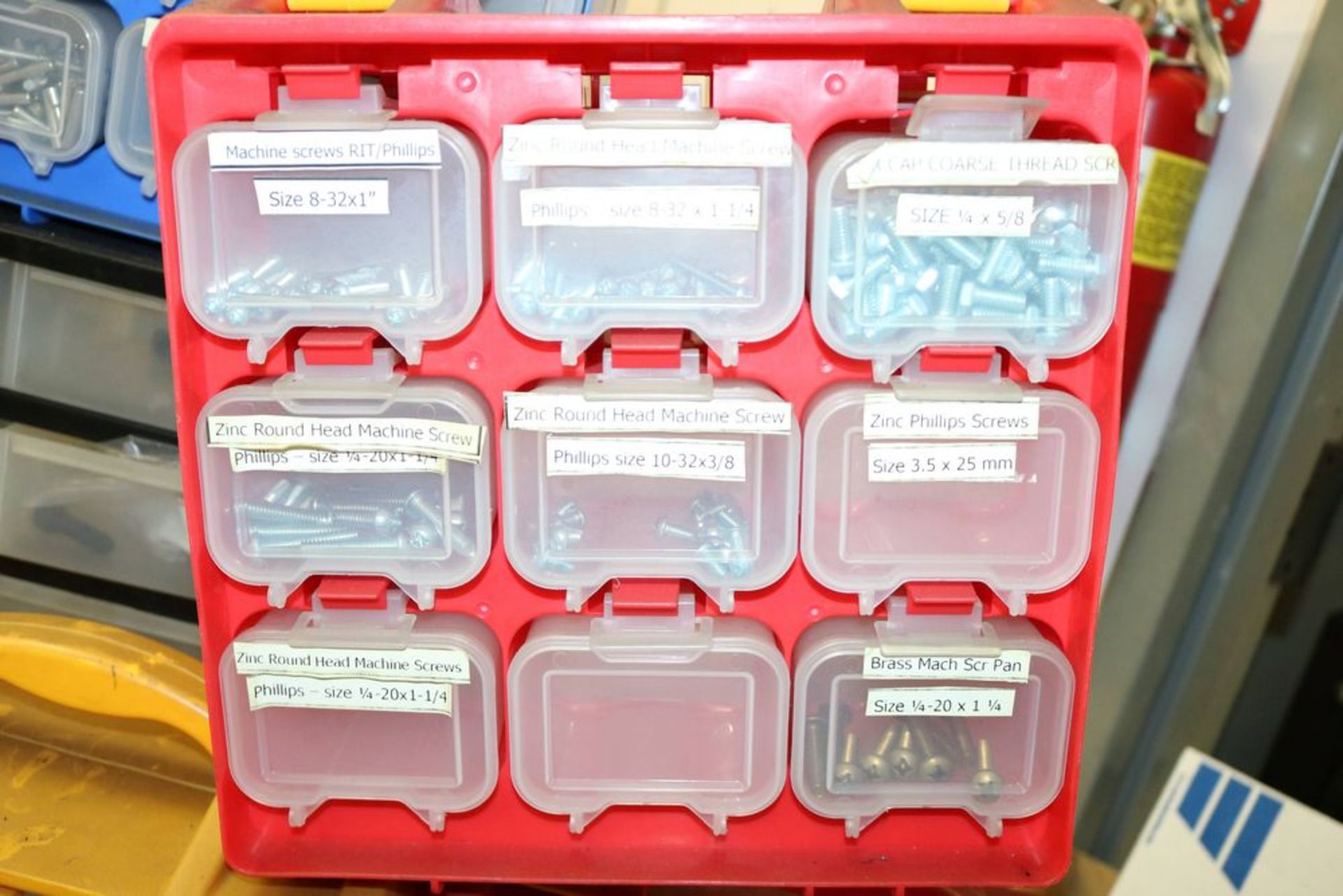 Various Lot of Nuts and Bolts and Organizers - Image 7 of 11