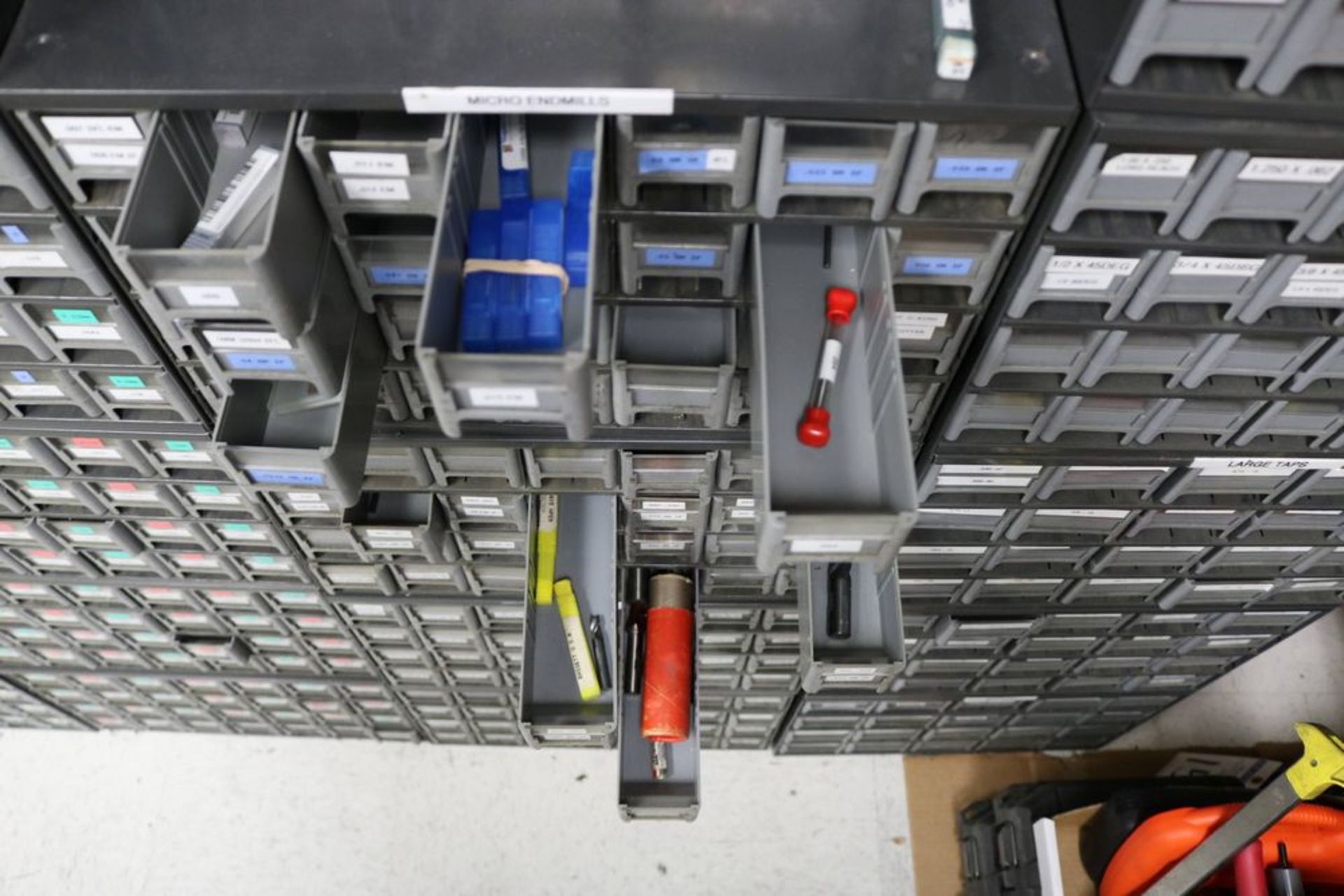 Tool Organizers 280 Drawer Capacity, Inlcudes Micro Endmills, Ball End Mills, Large Taps, NPT - Image 9 of 10