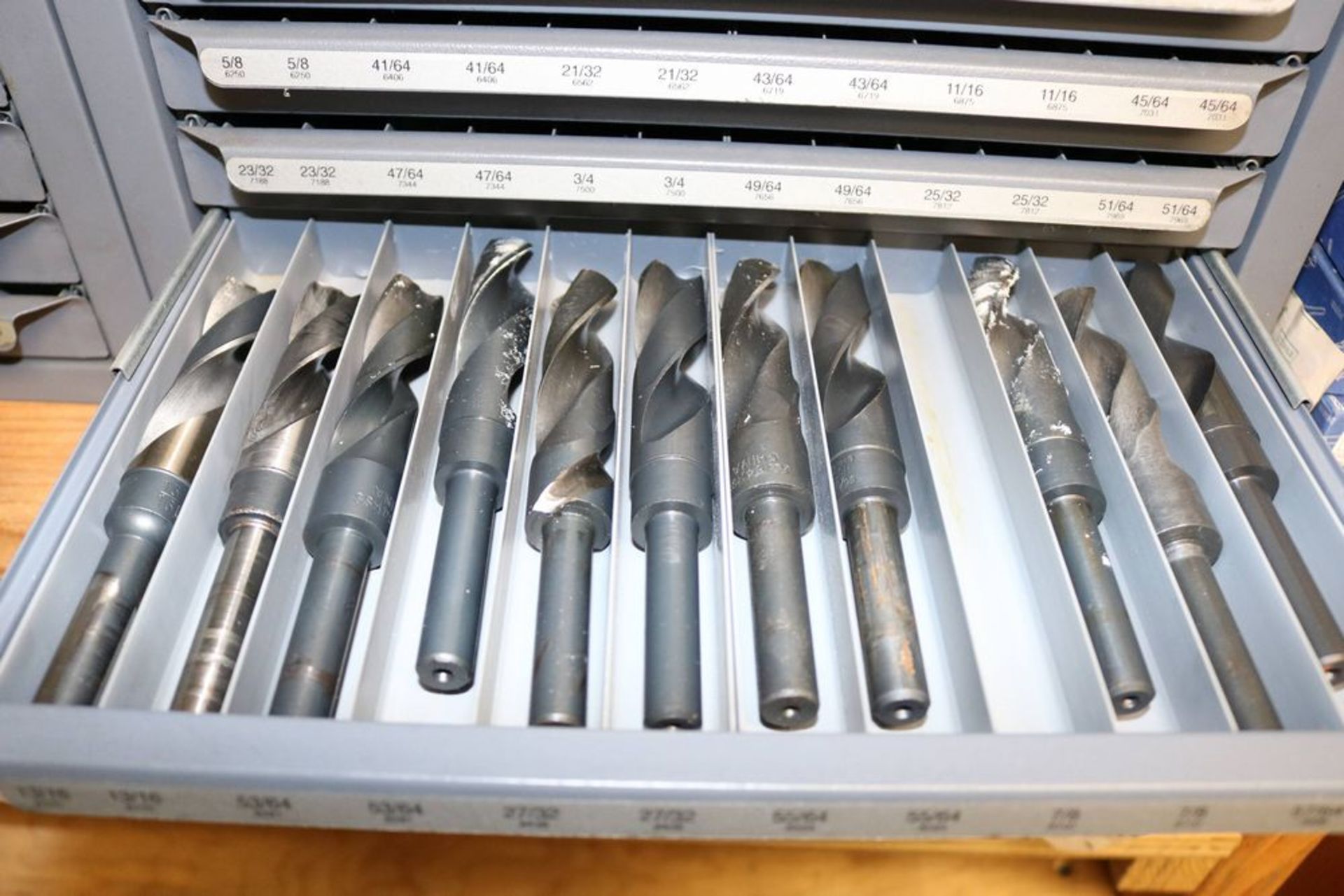 (4) Huot Organizers with Large Drills and HSS End Mills - Image 15 of 16