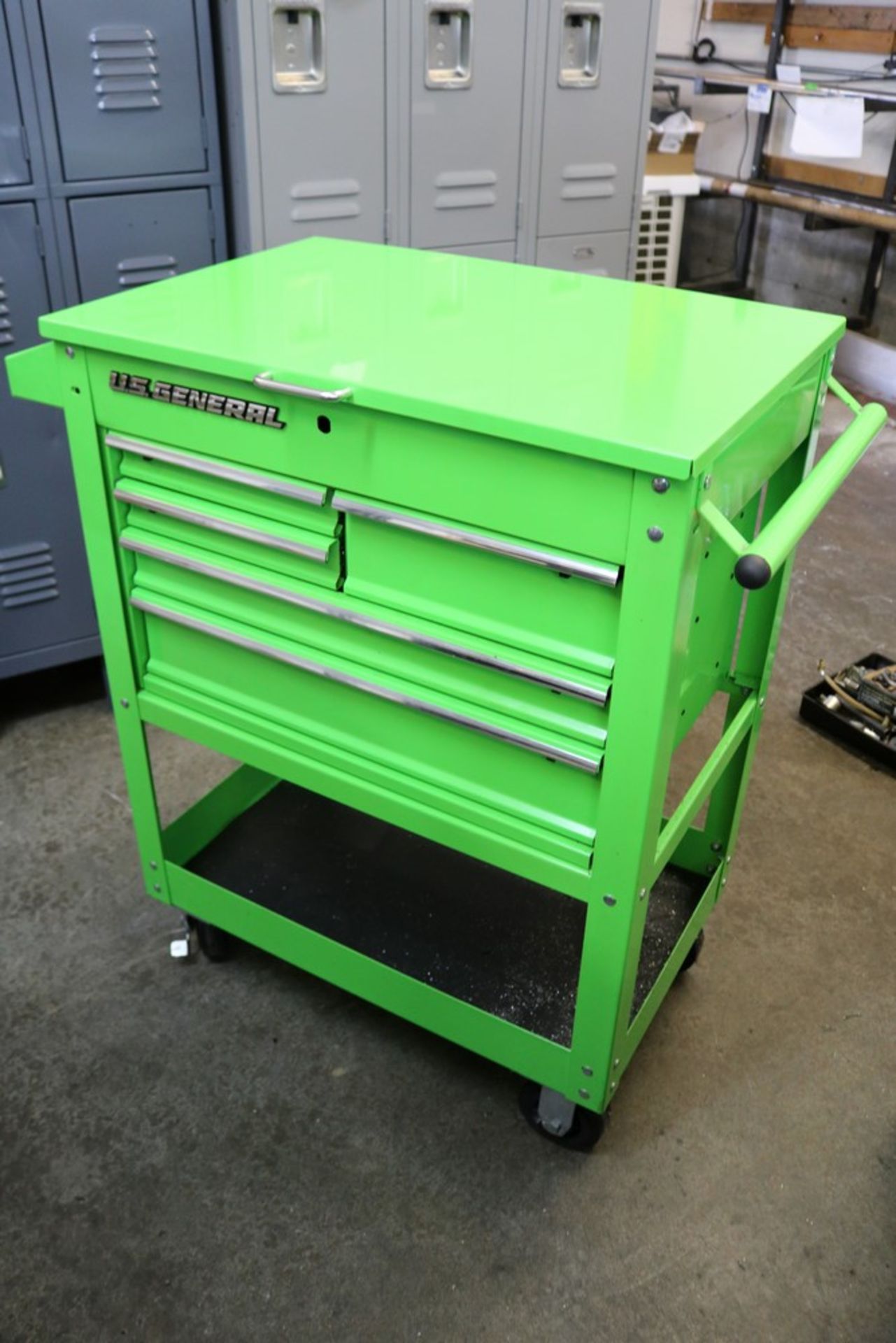 VS General Rolling Tool Cart, 5 Drawer with Top Storage Compartment and Bottom Shelf - Image 2 of 4