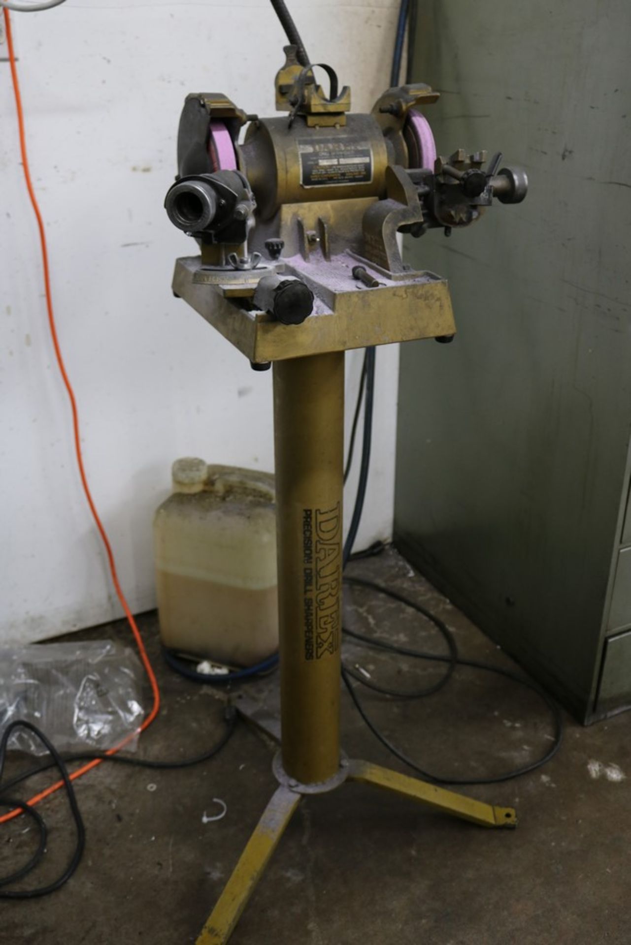 Darex Precision Drill Sharpener, Model M3, 1/3 HP, 3450 RPM on Darex Heavy Duty Stand