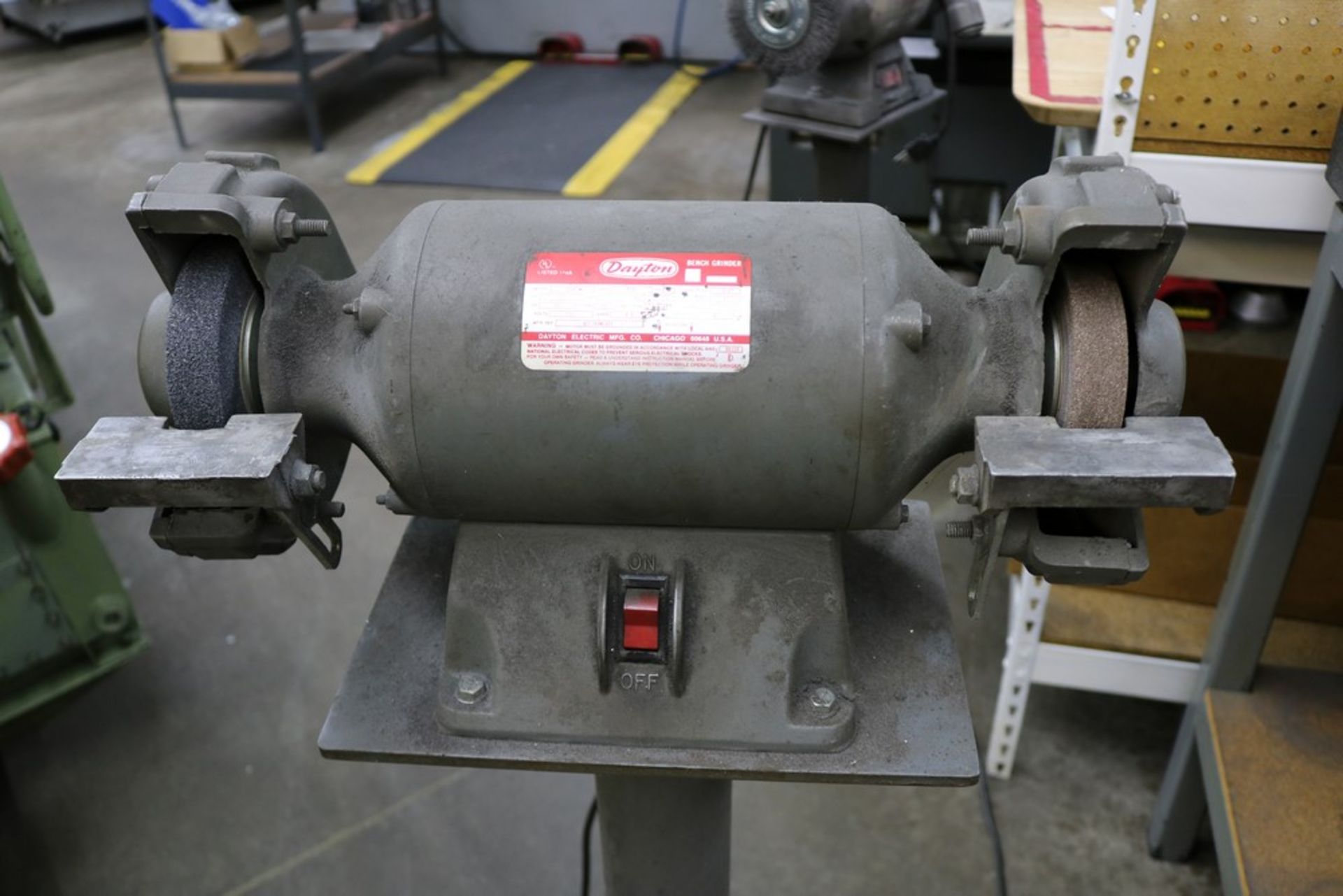 Dayton 7" Bench Grinder 1/2 HP on Heavy Duty Stand, Model 2Z341 M - Image 2 of 6