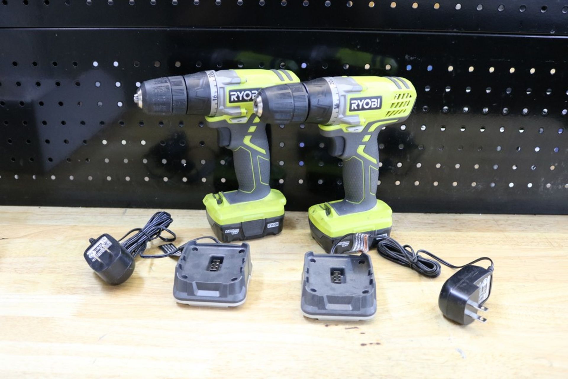 (2) Ryobi 12v Cordless Drills with Batteries and Chargers