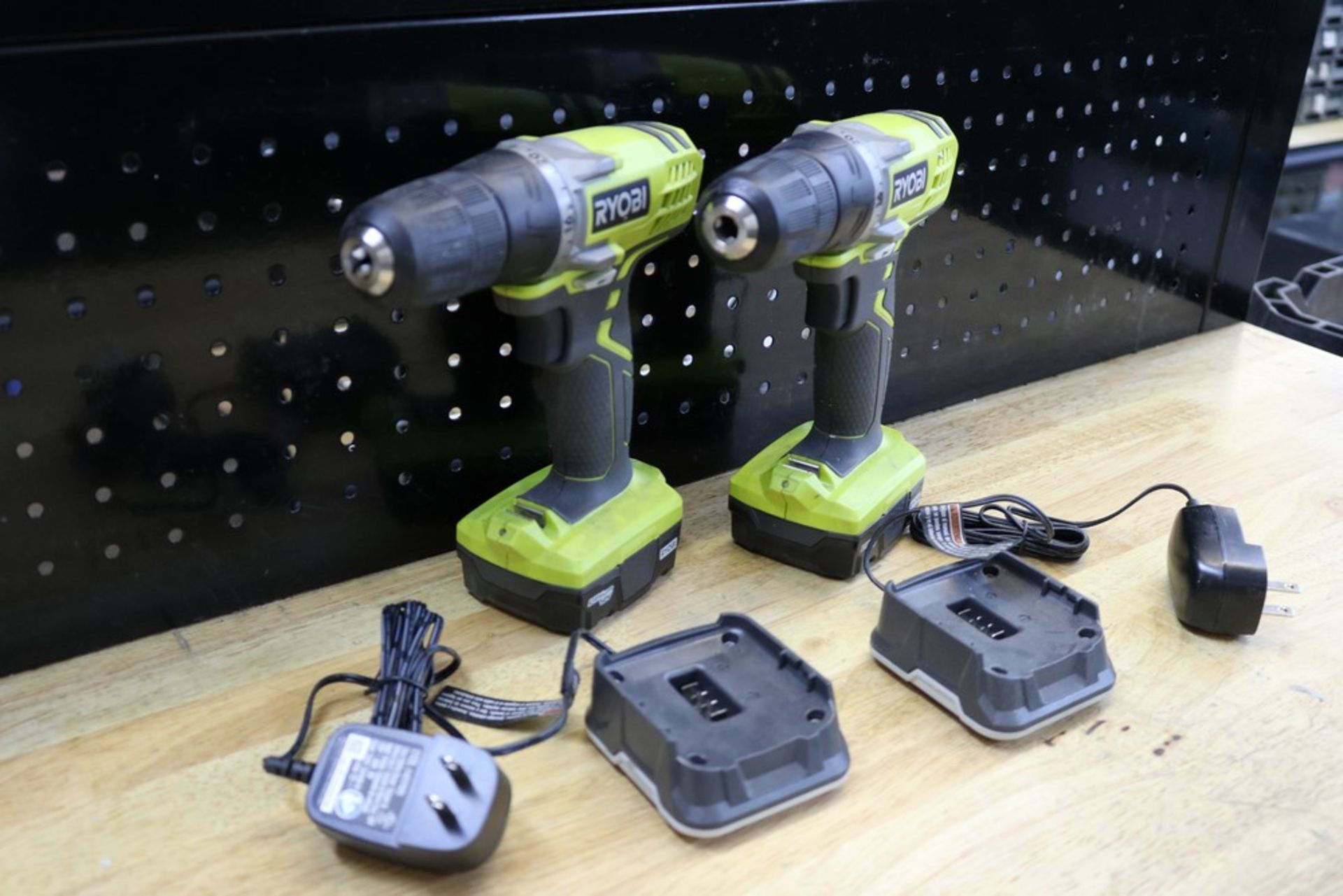 (2) Ryobi 12v Cordless Drills with Batteries and Chargers - Image 2 of 3