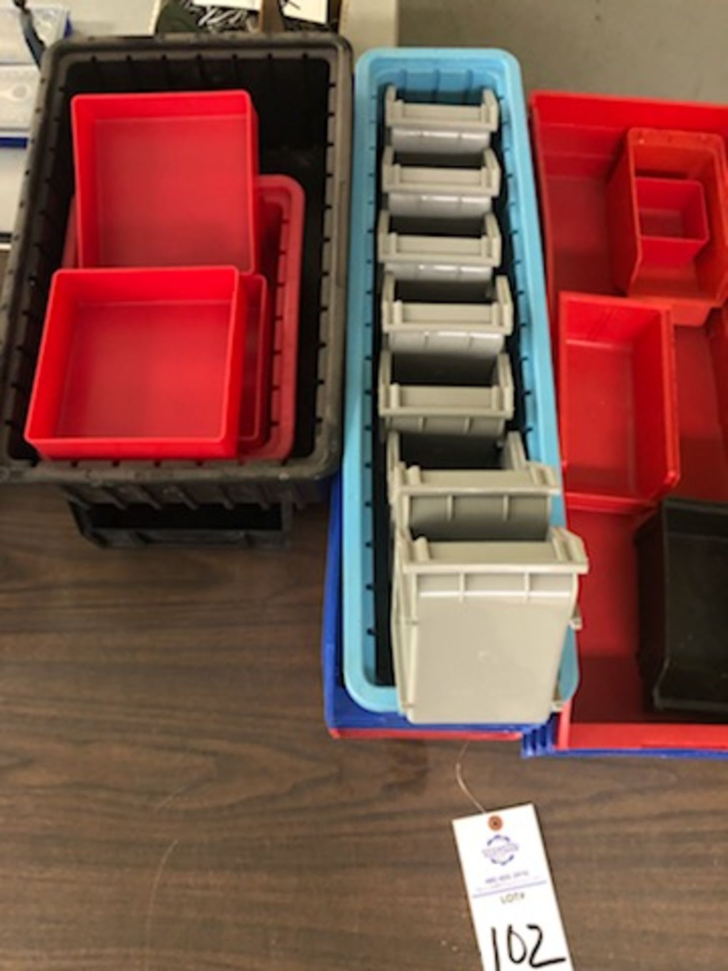 Assorted hard plastic parts bins in various sizes - Image 2 of 4