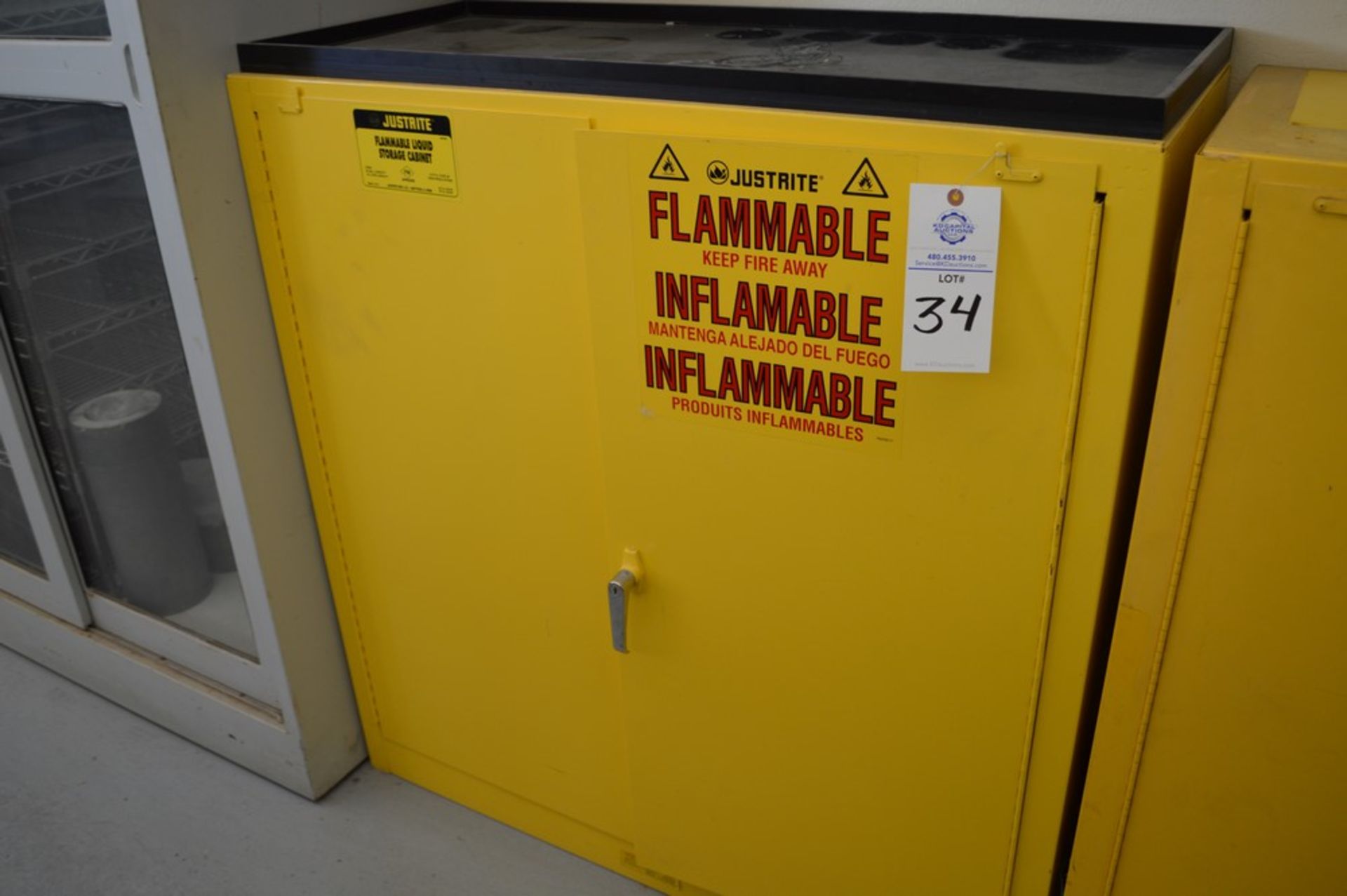 Just Rite flammable storage cabinet (no contents) 18 x 43 x 45