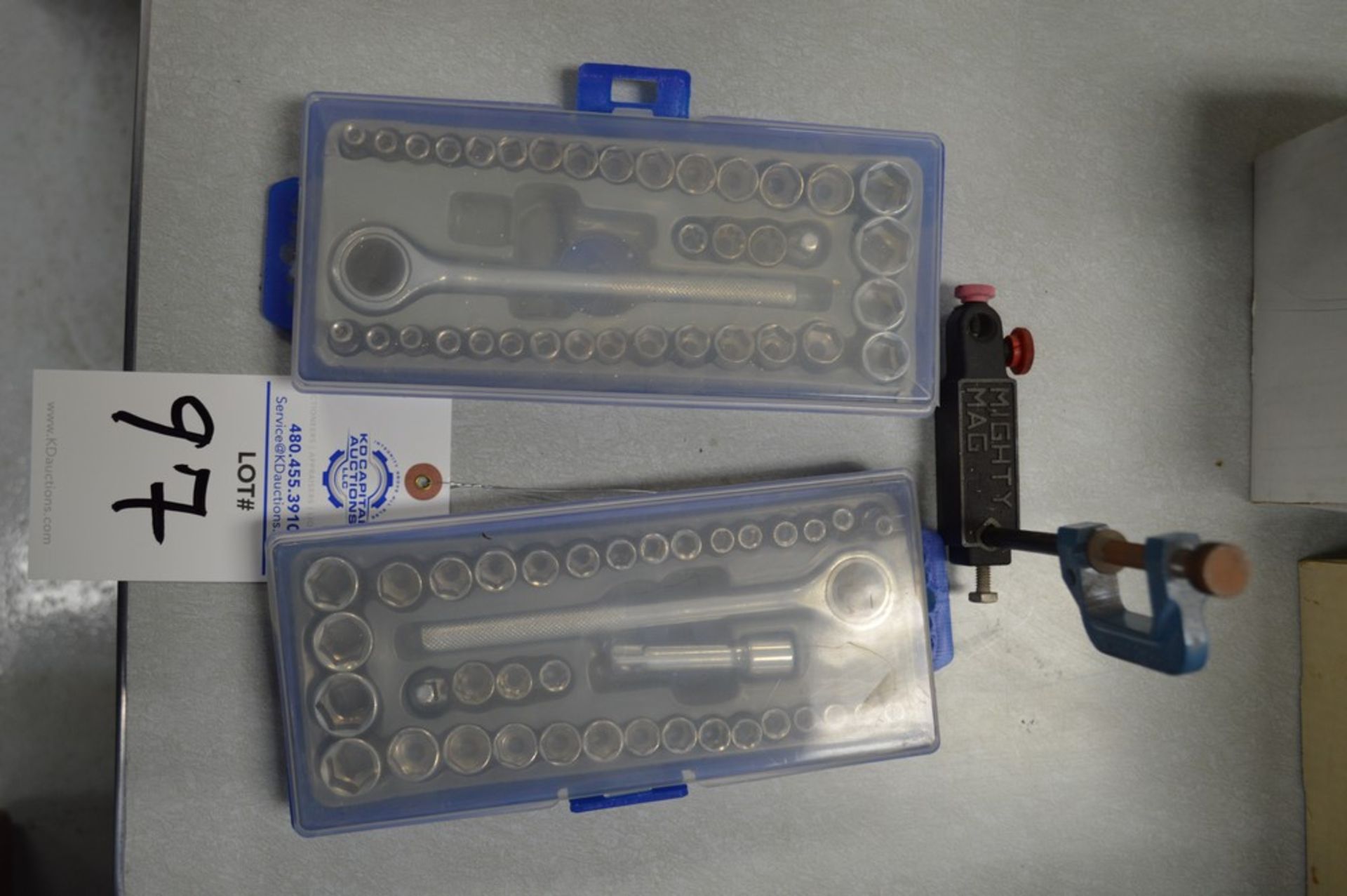 Mighty mag C Clamp and (2) socket sets