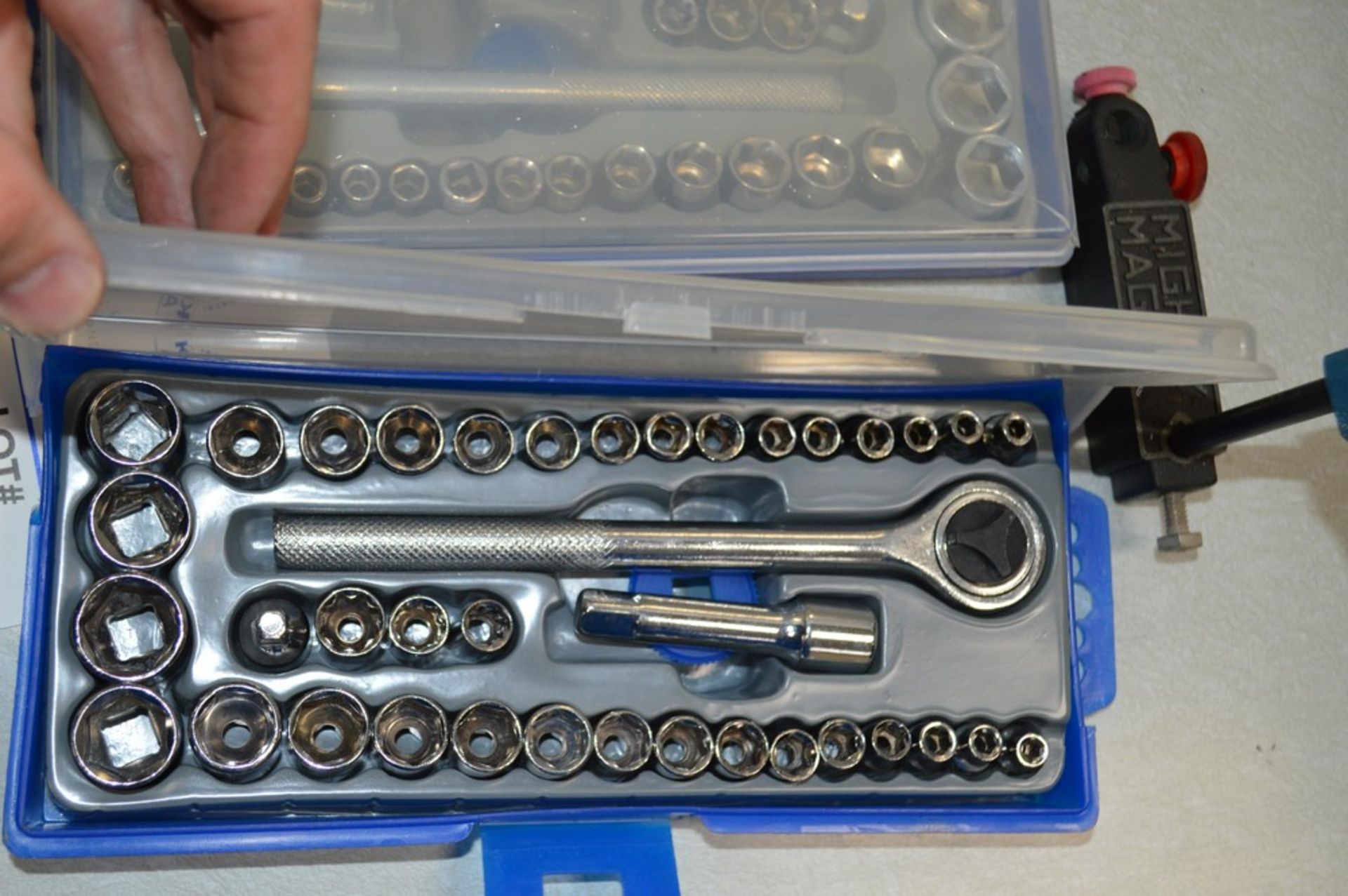 Mighty mag C Clamp and (2) socket sets - Image 4 of 4