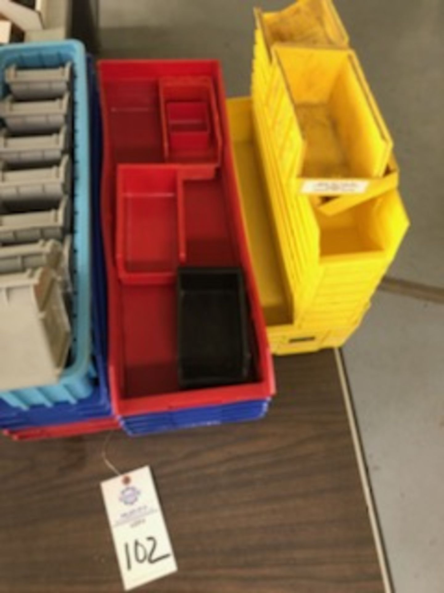 Assorted hard plastic parts bins in various sizes - Image 3 of 4