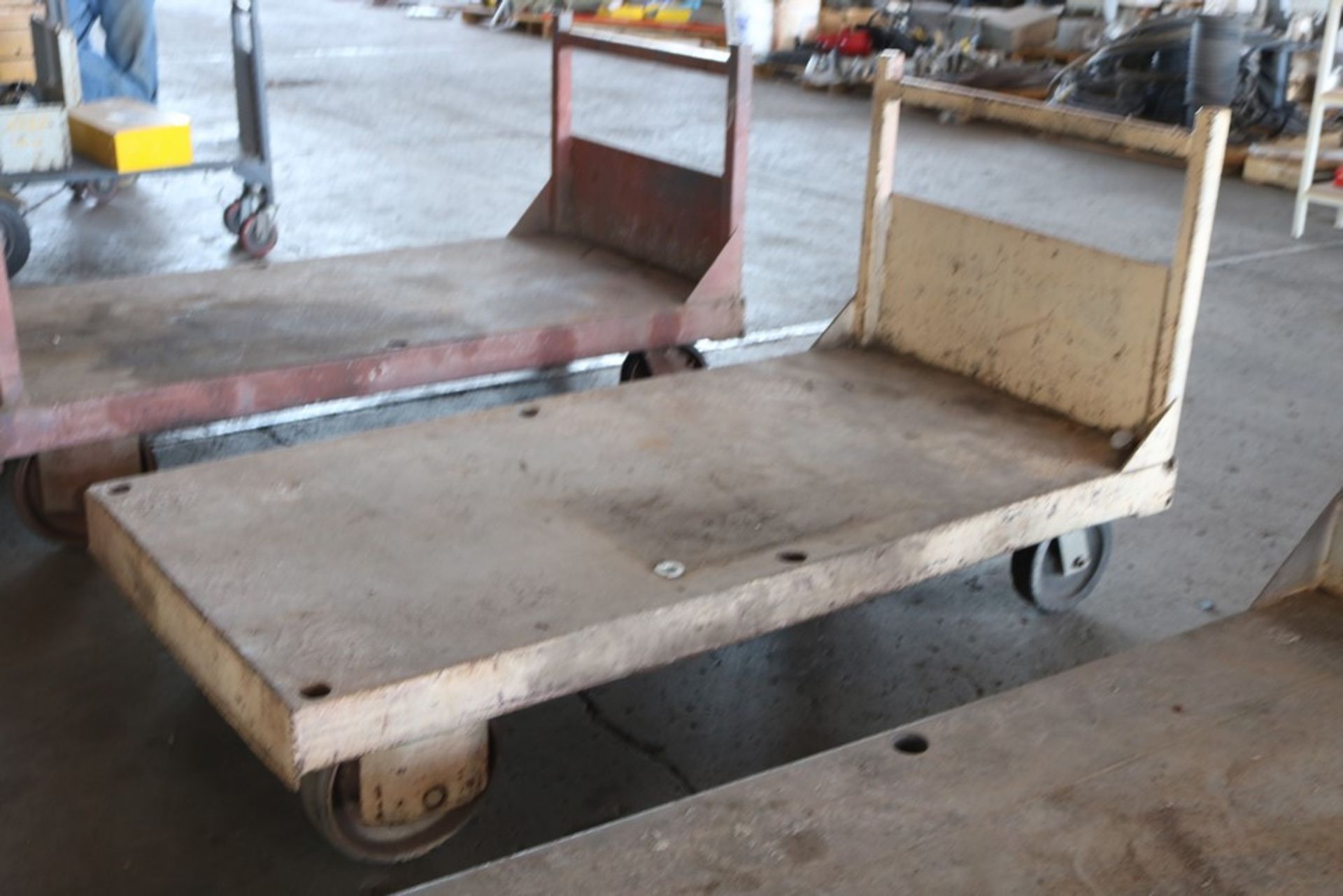 (3) heavy duty metal shop rolling carts - Image 3 of 4