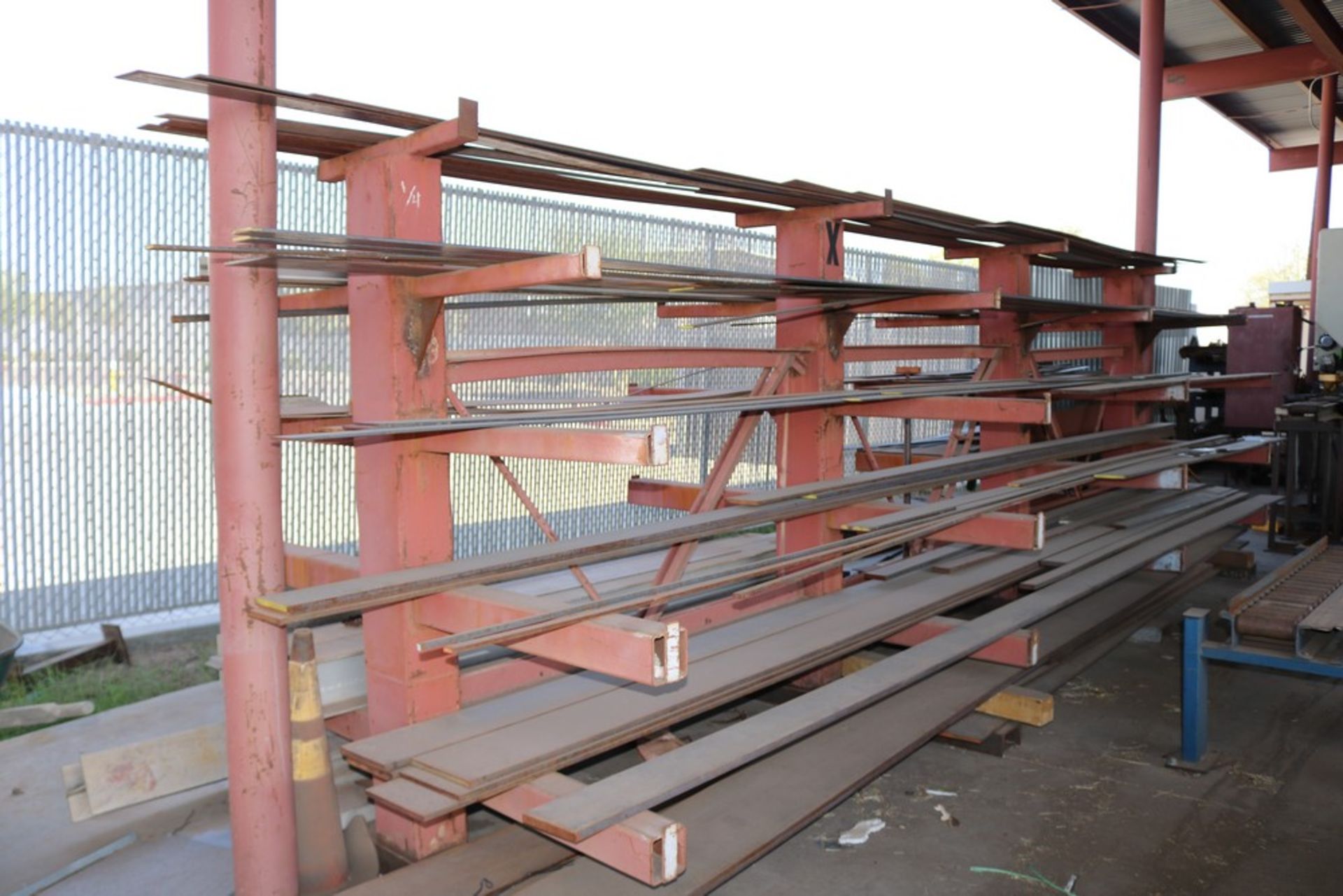 5 tier material rack including material approx 20' long, including pallets of material - Image 2 of 9