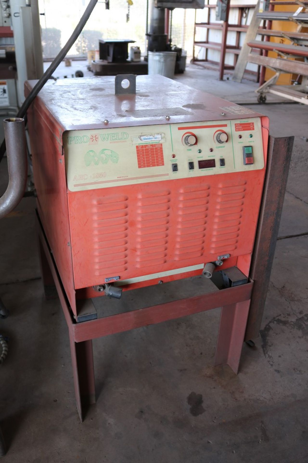 Proweld Arc1850 stud welder, 2 guns w/ leads, including collets and standoffs