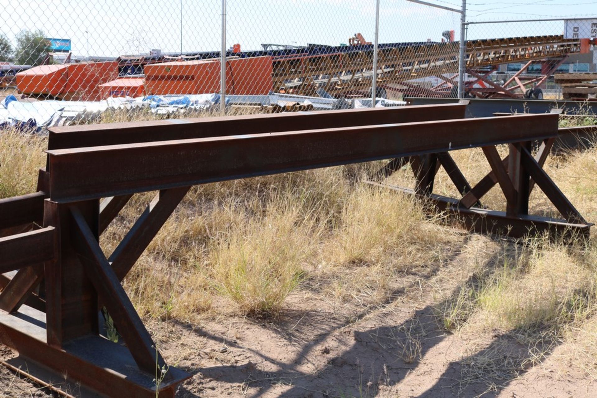 (2) metal sawhorse, 16' long plus 4' extension - Image 4 of 4