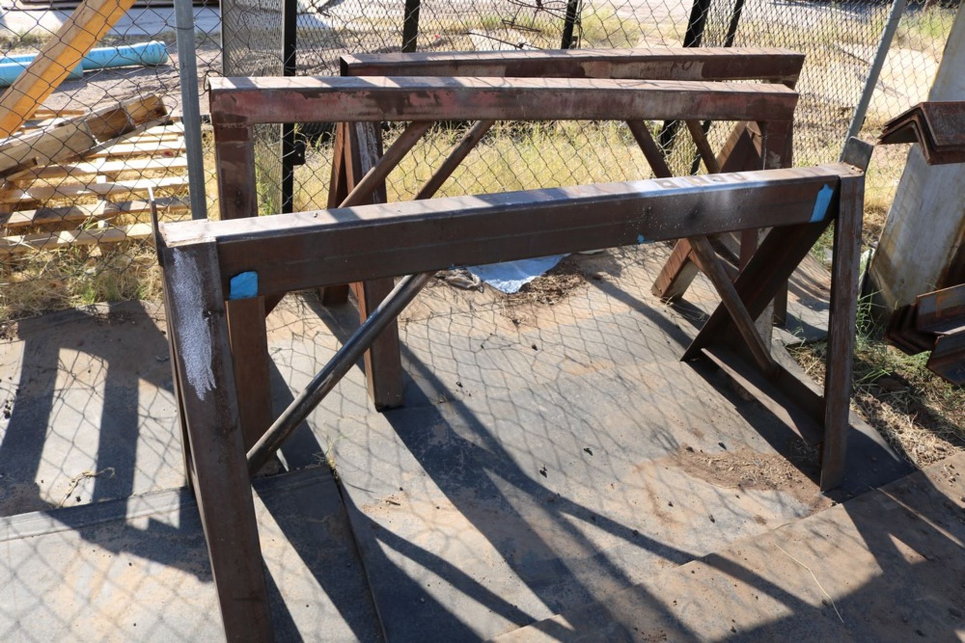 (3) Metal Sawhorse 5.5' wide - Image 4 of 4