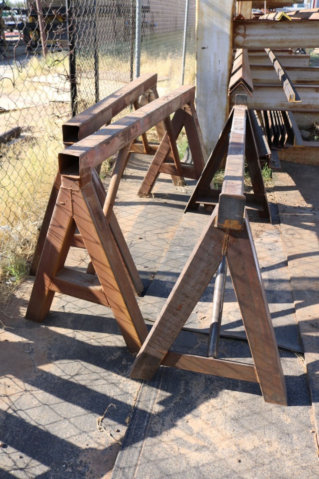 (3) Metal Sawhorse 5.5' wide - Image 2 of 4