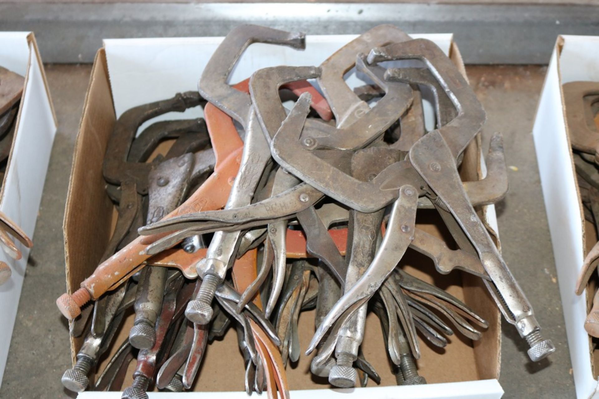 lot of (15) C-clamp vice grips