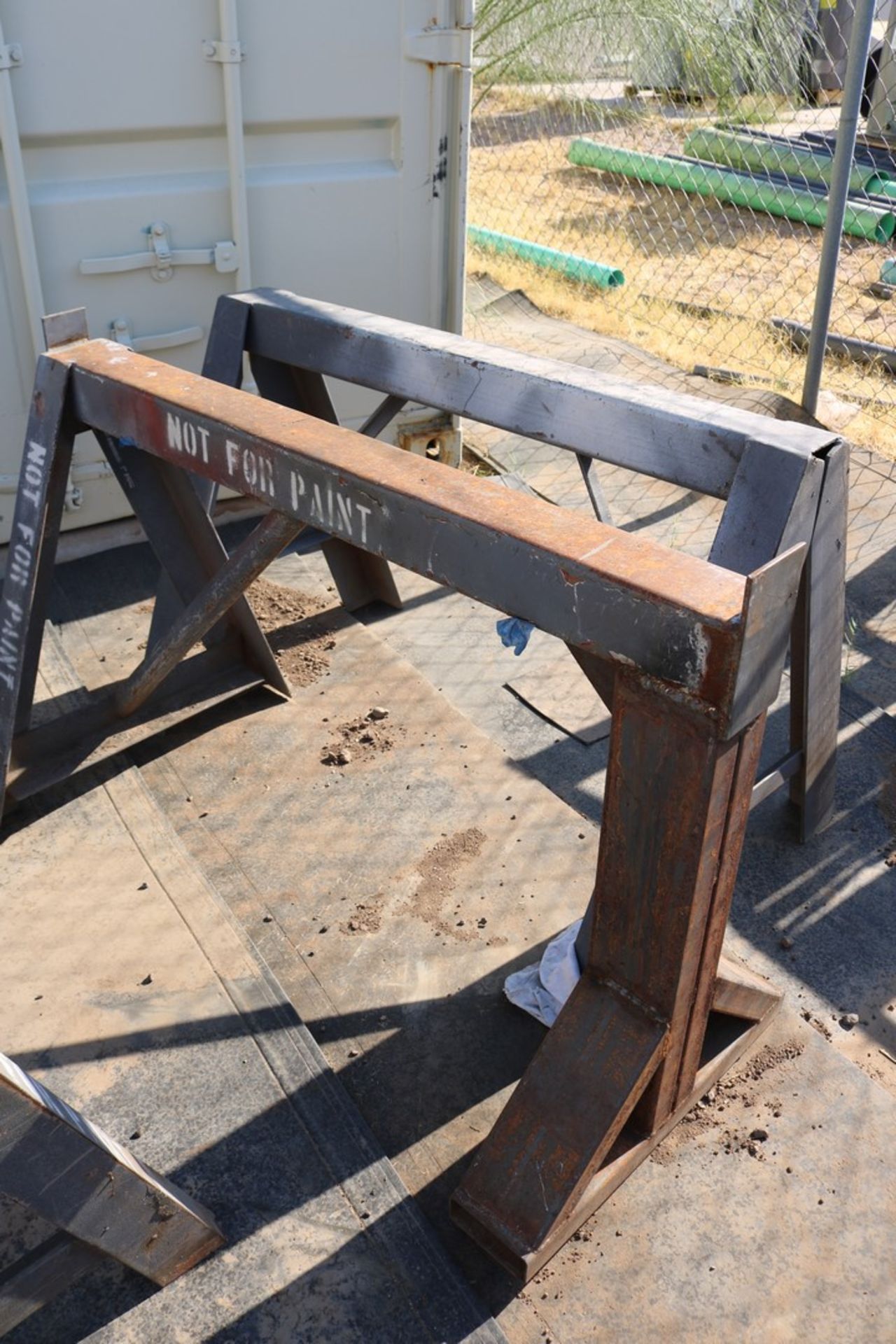 (3) Metal Sawhorse 4' wide - Image 2 of 3