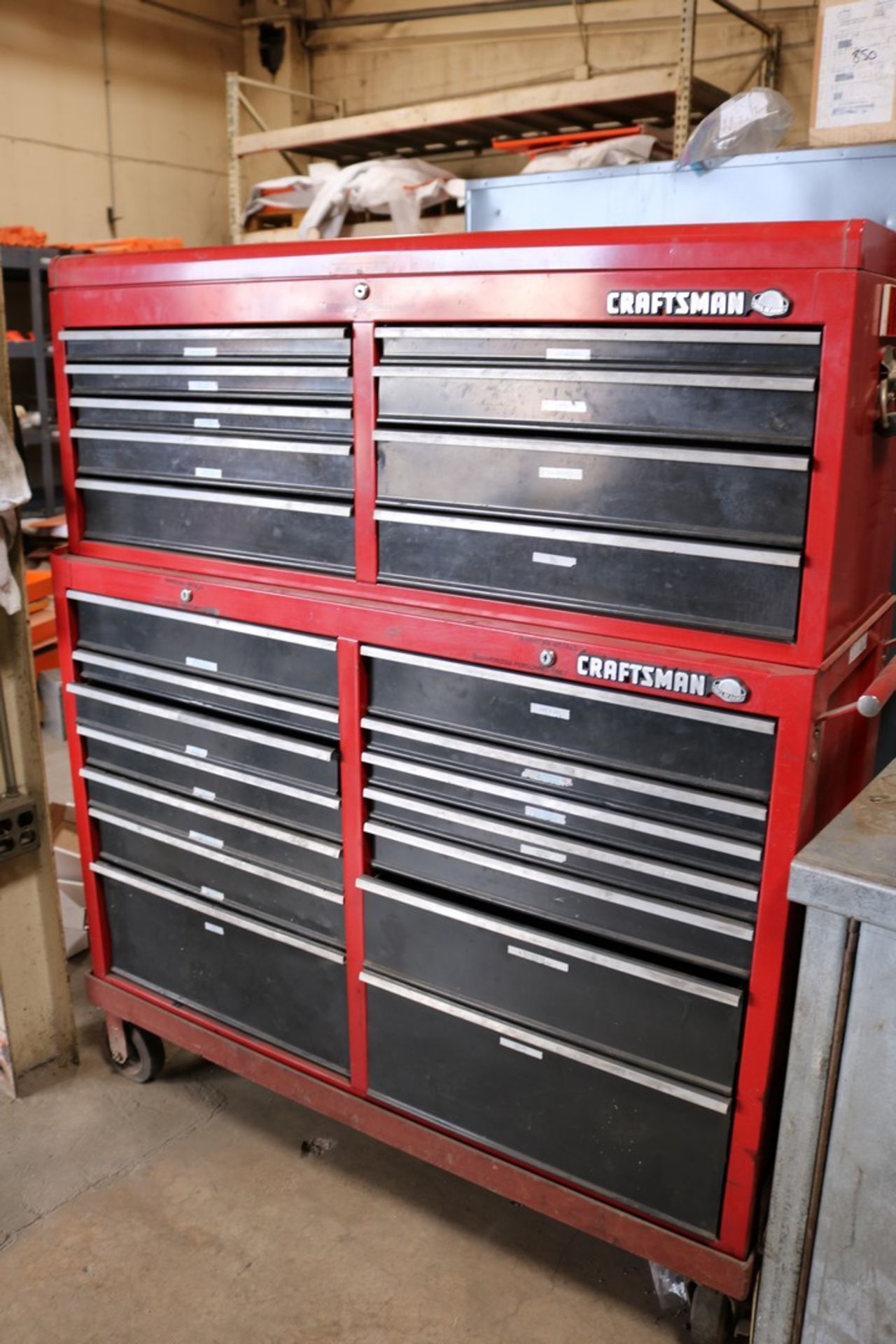 Craftsman Z Section Rolling Tool Chest, 14 Drawer, a Drawer w/ Top Storage