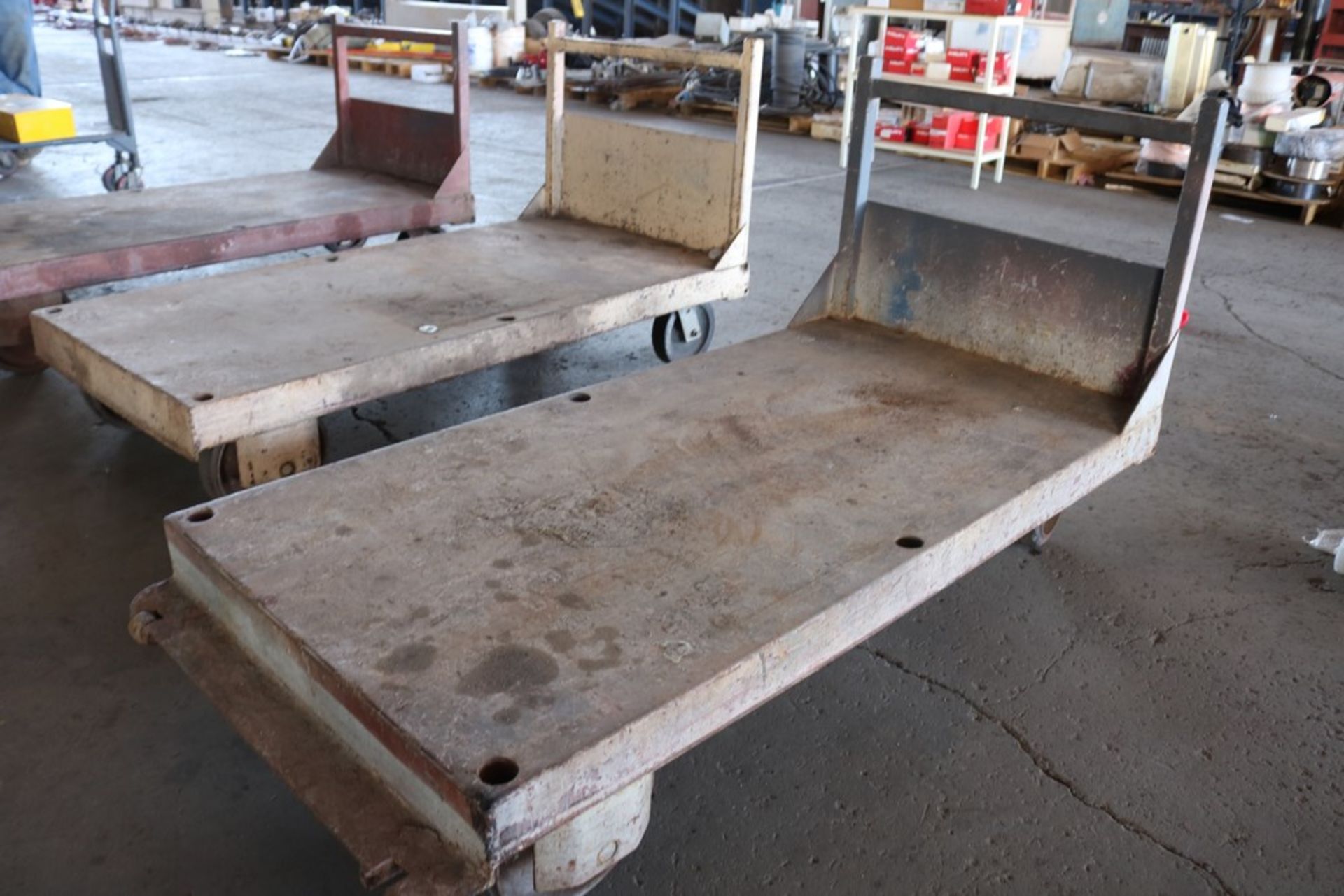 (3) heavy duty metal shop rolling carts - Image 2 of 4