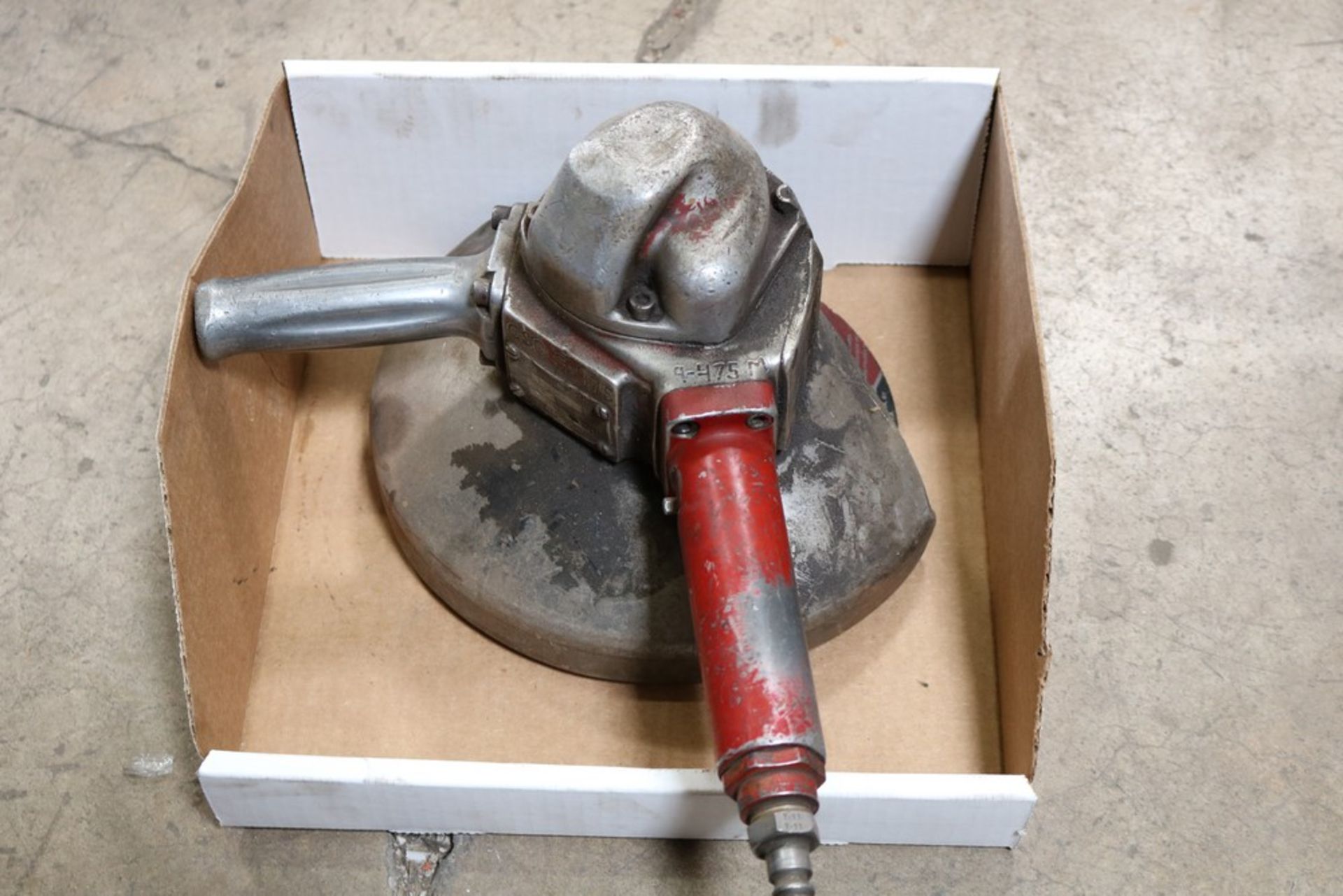 chicago pneumatic grinder/sander w/ 9'' x 1/4'' x 5/8'' ginder wheel