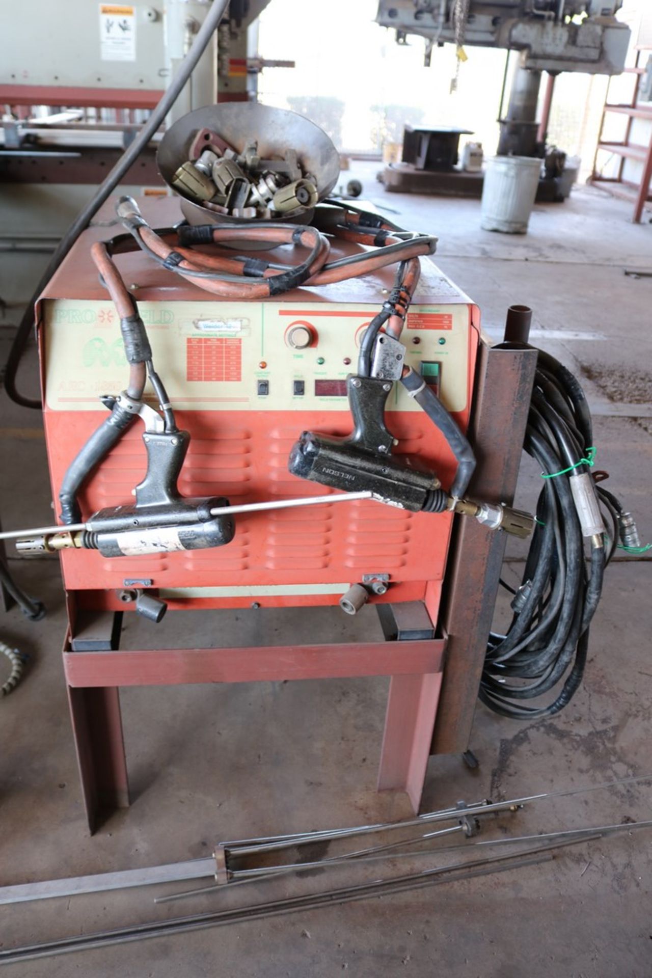 Proweld Arc1850 stud welder, 2 guns w/ leads, including collets and standoffs - Image 6 of 11
