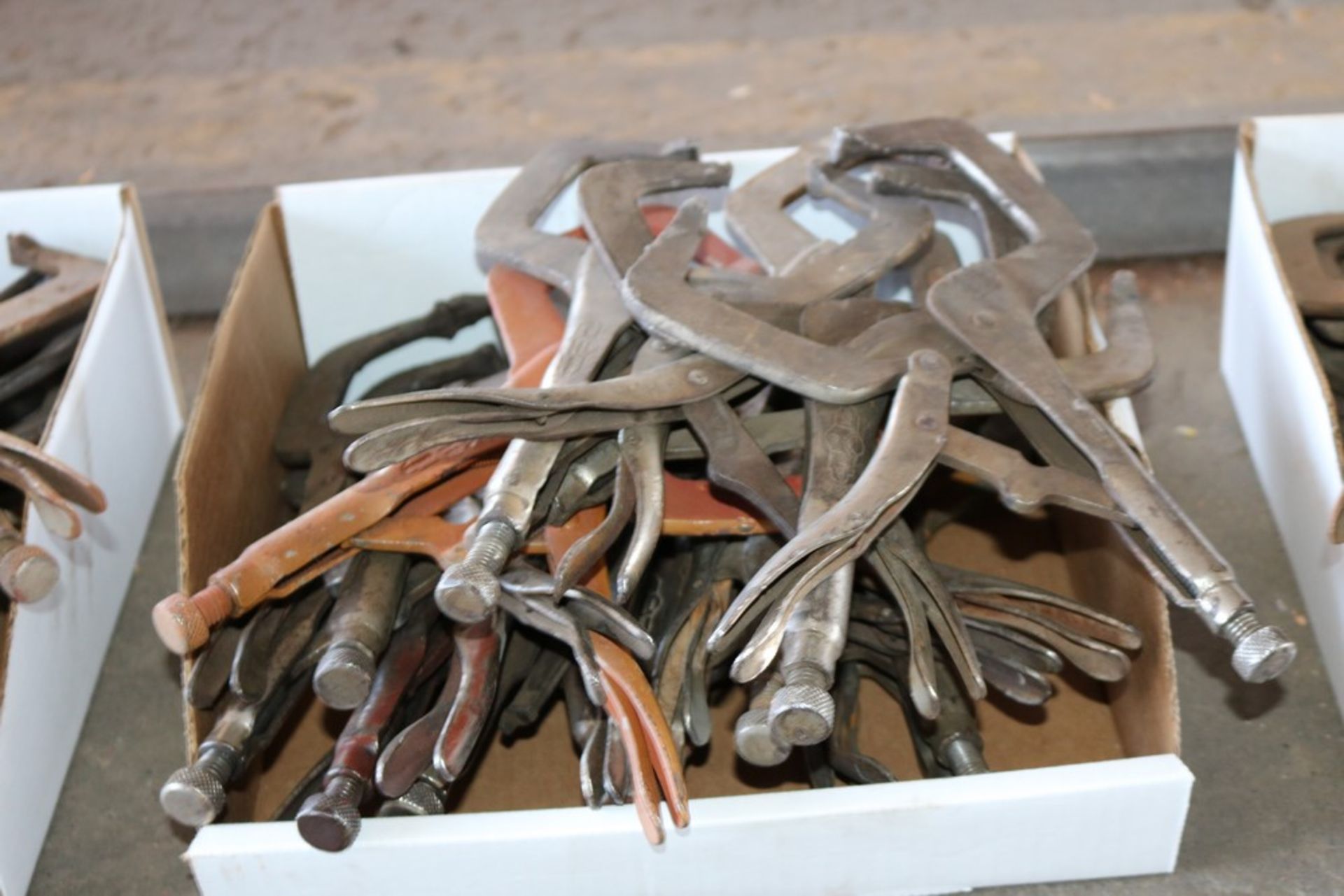 lot of (15) C-clamp vice grips - Image 2 of 2
