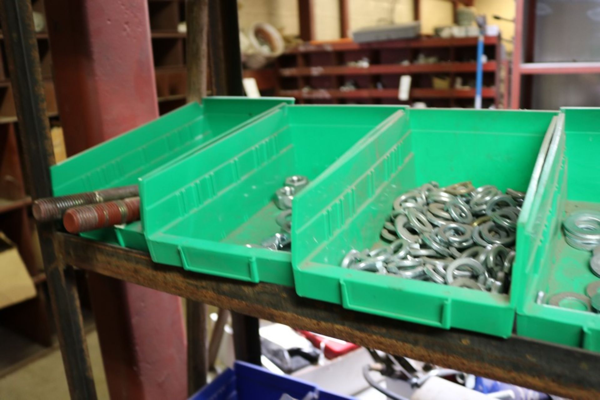 5 Tier Metal Shelving w/ Large Lot of Fastners, Nuts, Bolts, Washers, and many others - Image 18 of 23