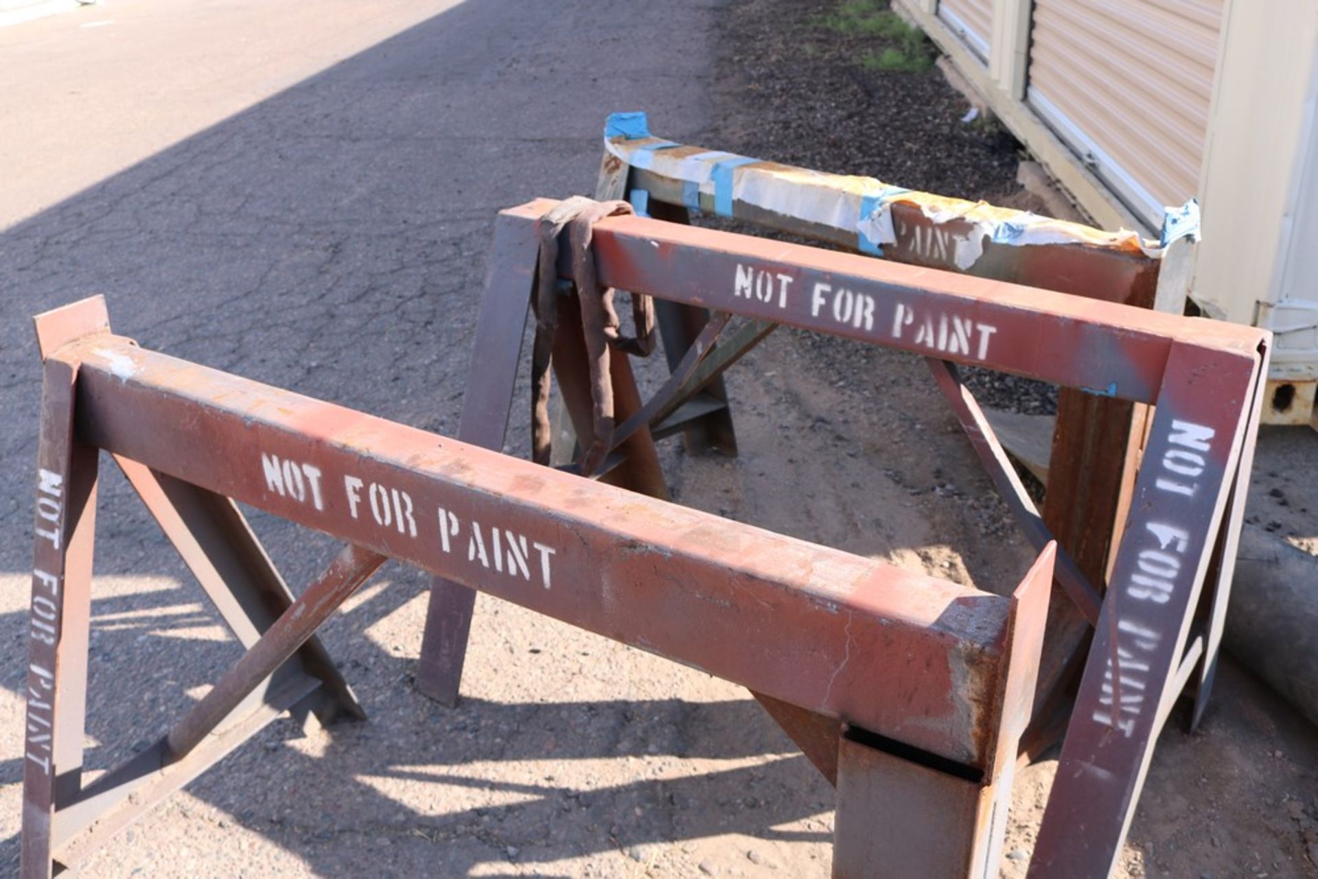 (3) Metal Sawhorse 4' wide - Image 3 of 3