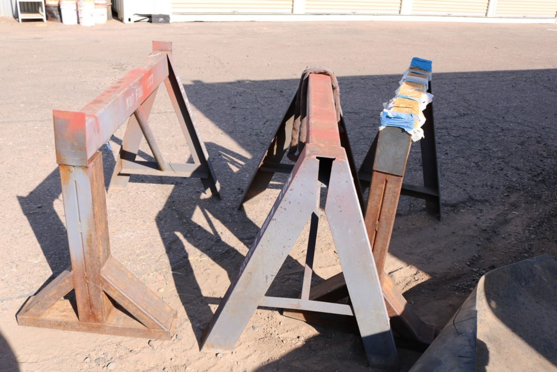 (3) Metal Sawhorse 4' wide - Image 2 of 3