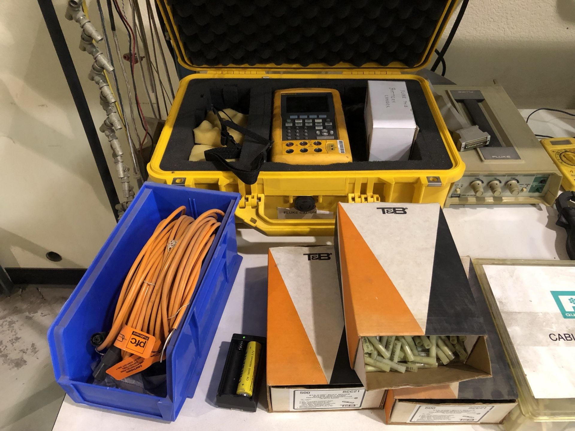 Fluke 741 B Calibrator with two chargers and batteries, Pelican case, Leeds &Northrop Model 1300 - Image 8 of 14