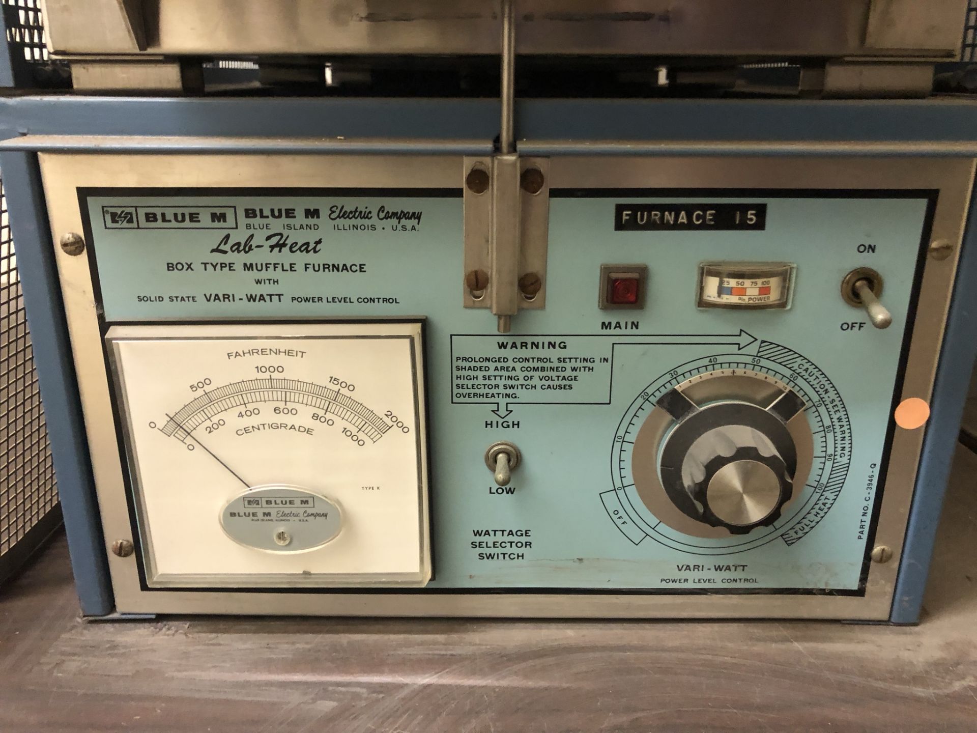 VWR Model 1410 Vacuum Oven, Welch Duo Seal Model 1400 two stage vacuum pump, Blue M box type - Image 10 of 12