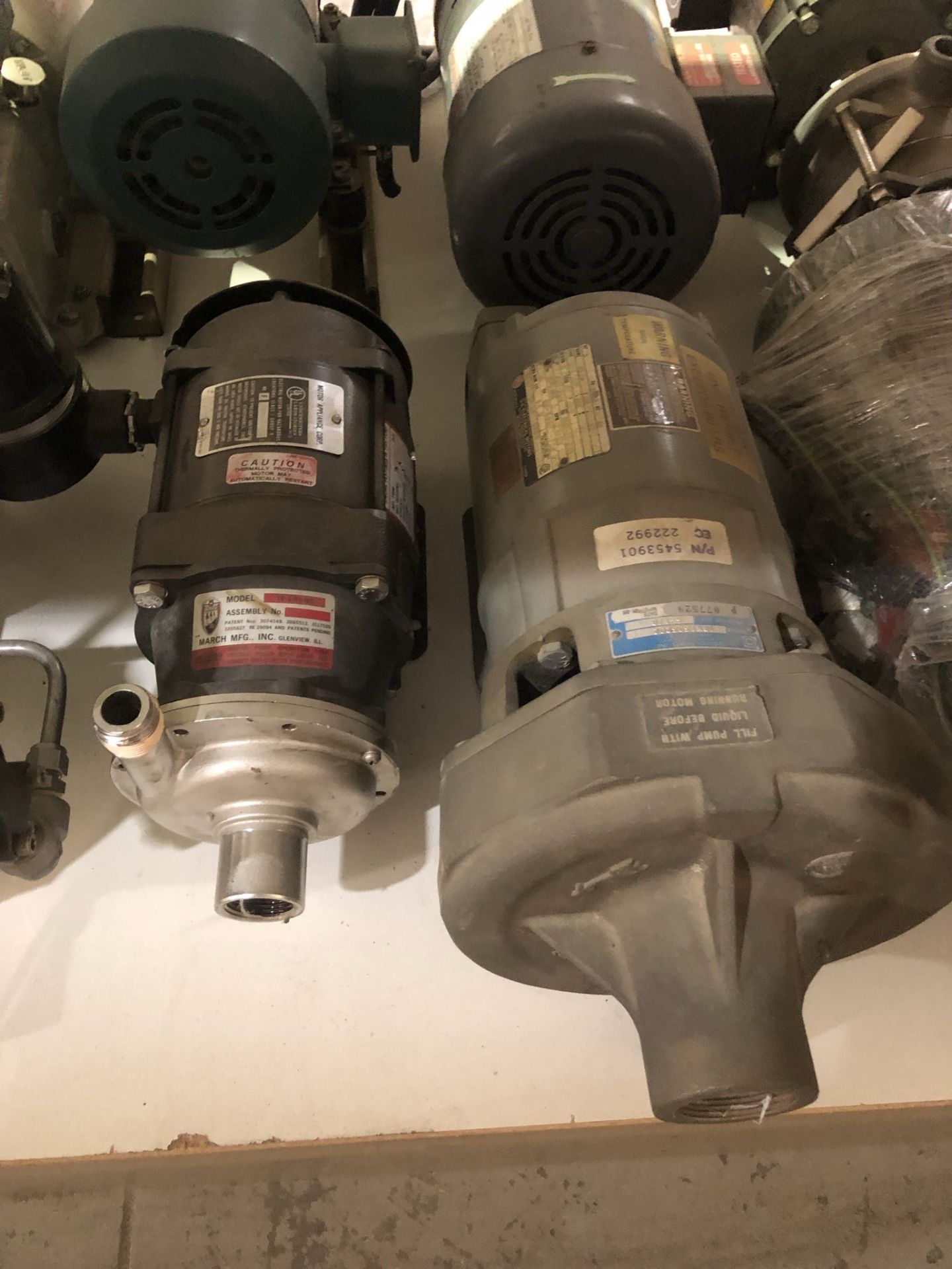 Large lot of water coling pmps, Crane chemical metering pump, magnetic coupled SS gear pump, - Image 5 of 27