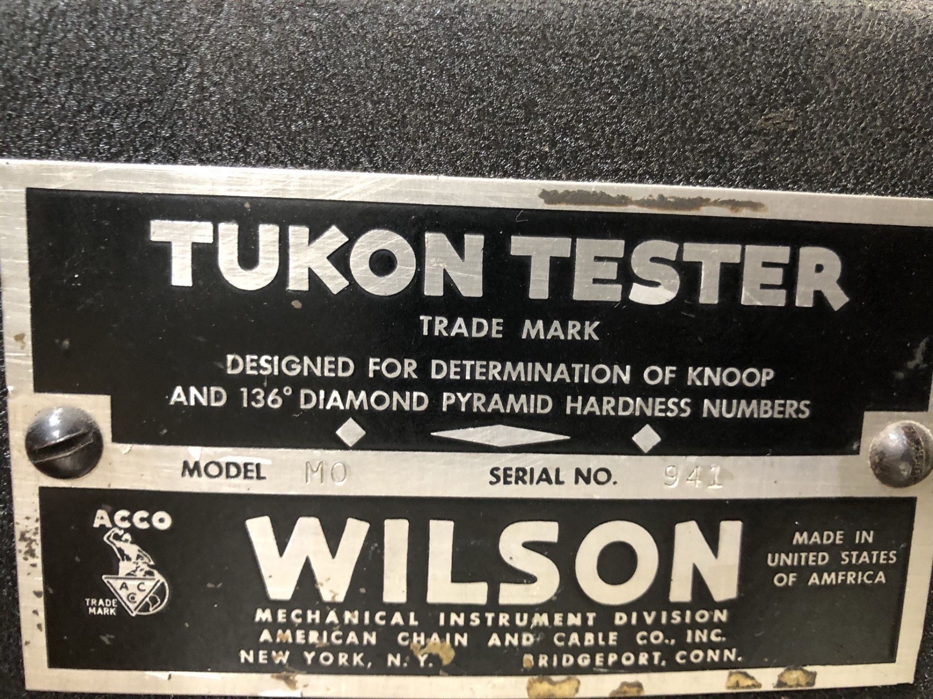 Wilson Tukon Hardness Tester. - Image 3 of 6